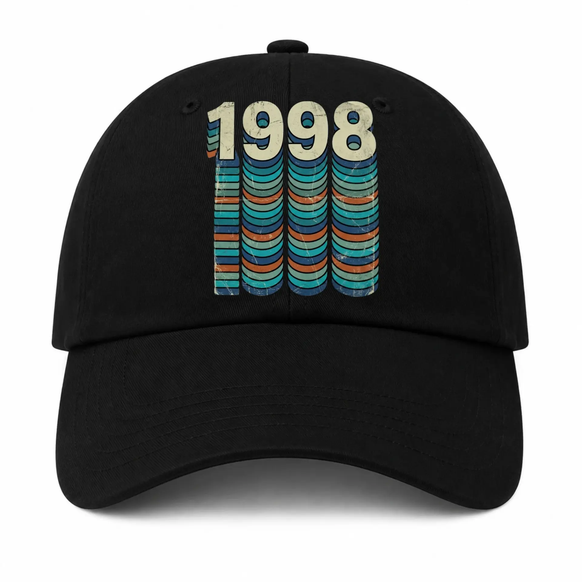 Baseball Cap Vintage 1998 Retro Graphic Embroidered Adjustable Dad Hat