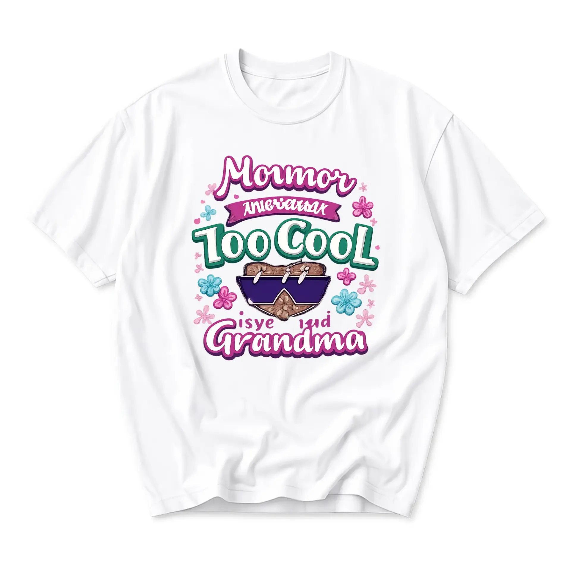 Funny Shirt for Grandmother Graphic Tee Casual Unisex Crew Neck T-Shirt