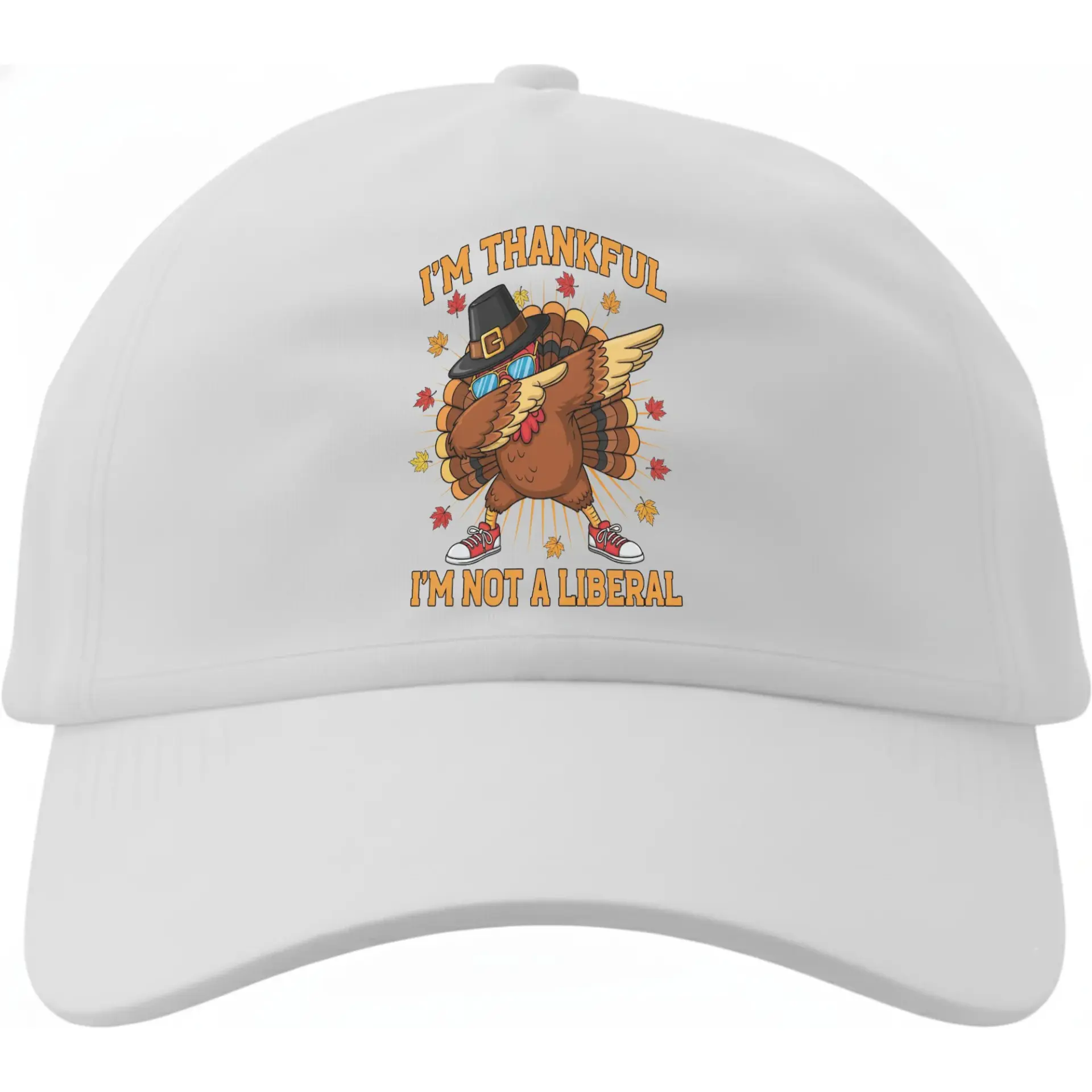 Baseball Cap Funny Thanksgiving Turkey Graphic Hat for Men and Women Comfortable Cotton Blend Adjustable Headwear