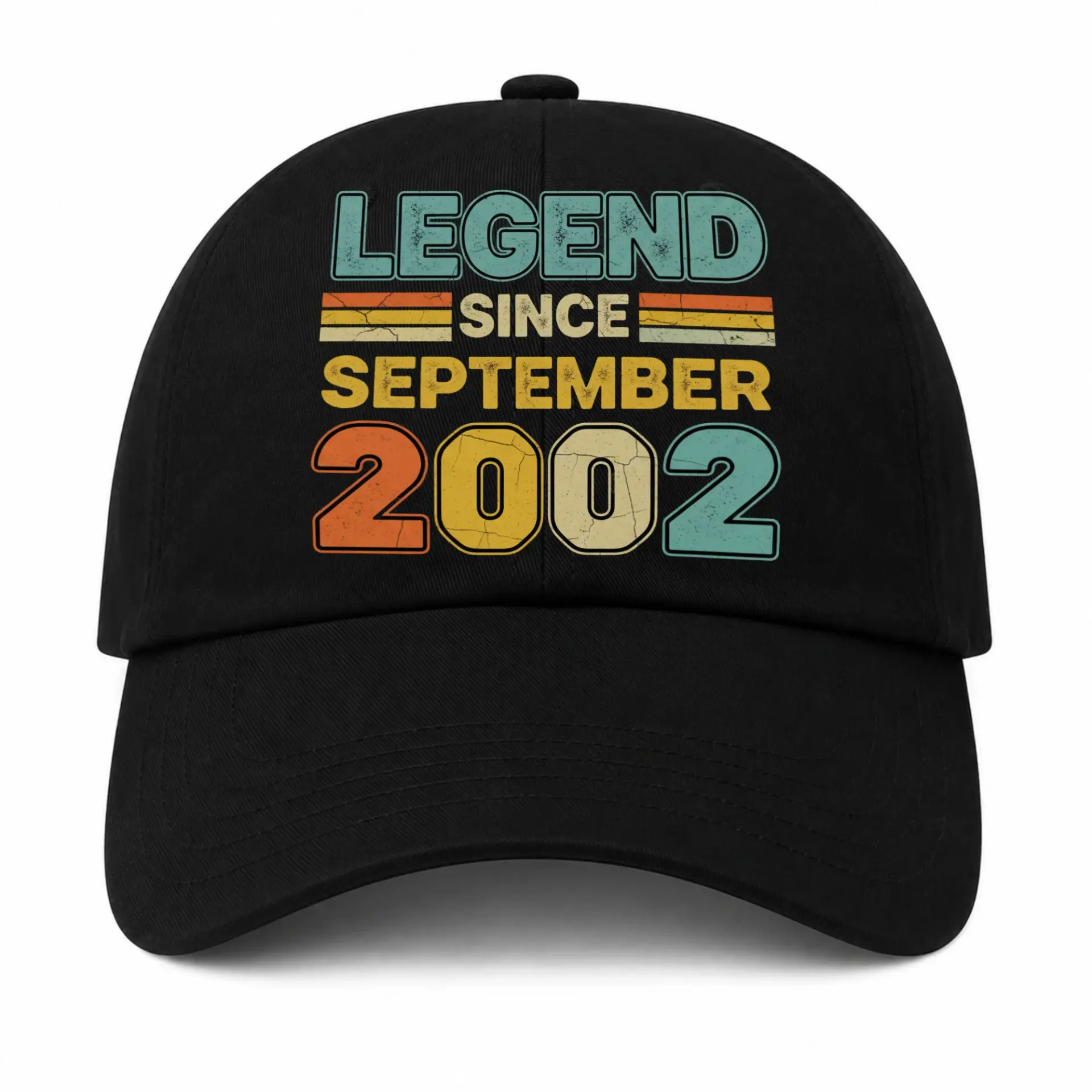 Baseball Cap Legend Since September 2002 Retro Vintage Birthday Hat