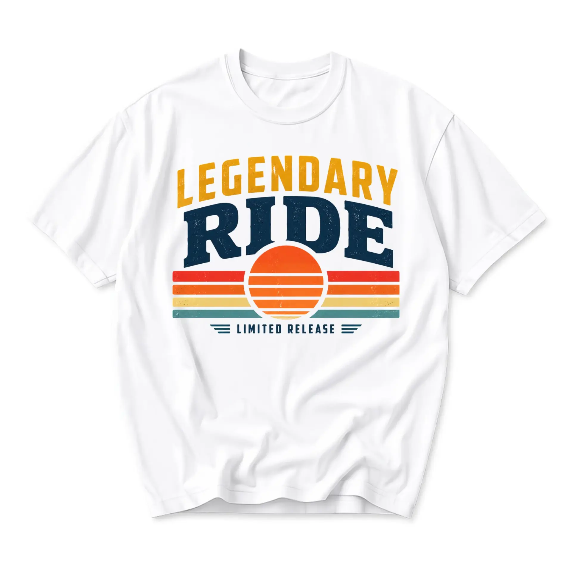 Graphic Tee Legendary Ride Limited Release Vintage Style Unisex Cotton Crew Neck Casual Short Sleeve Summer Shirt