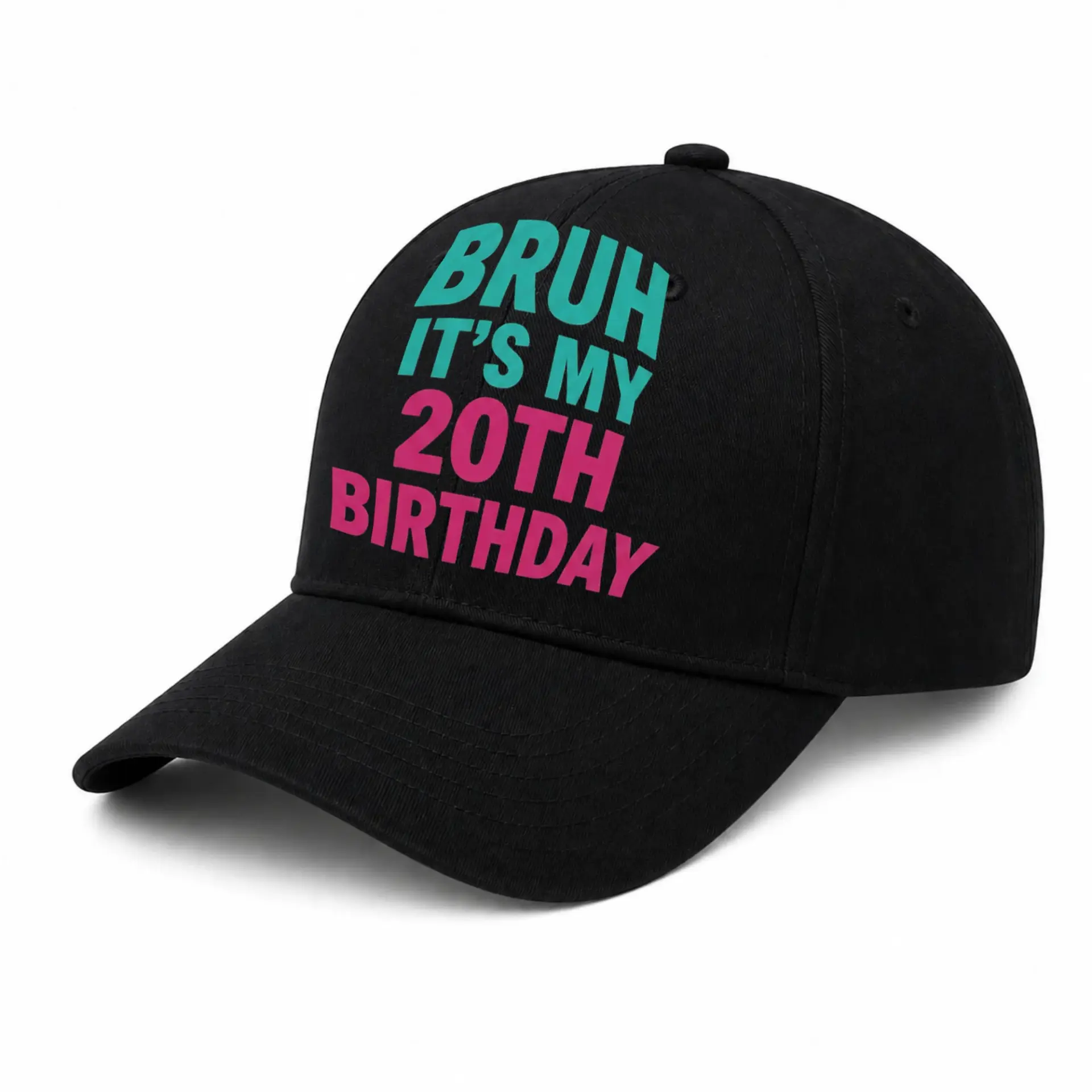 Vinyl Sticker Pack Bruh It Is My 20th Birthday Decals for Laptops Water Bottles and Journals Set of Three Pieces