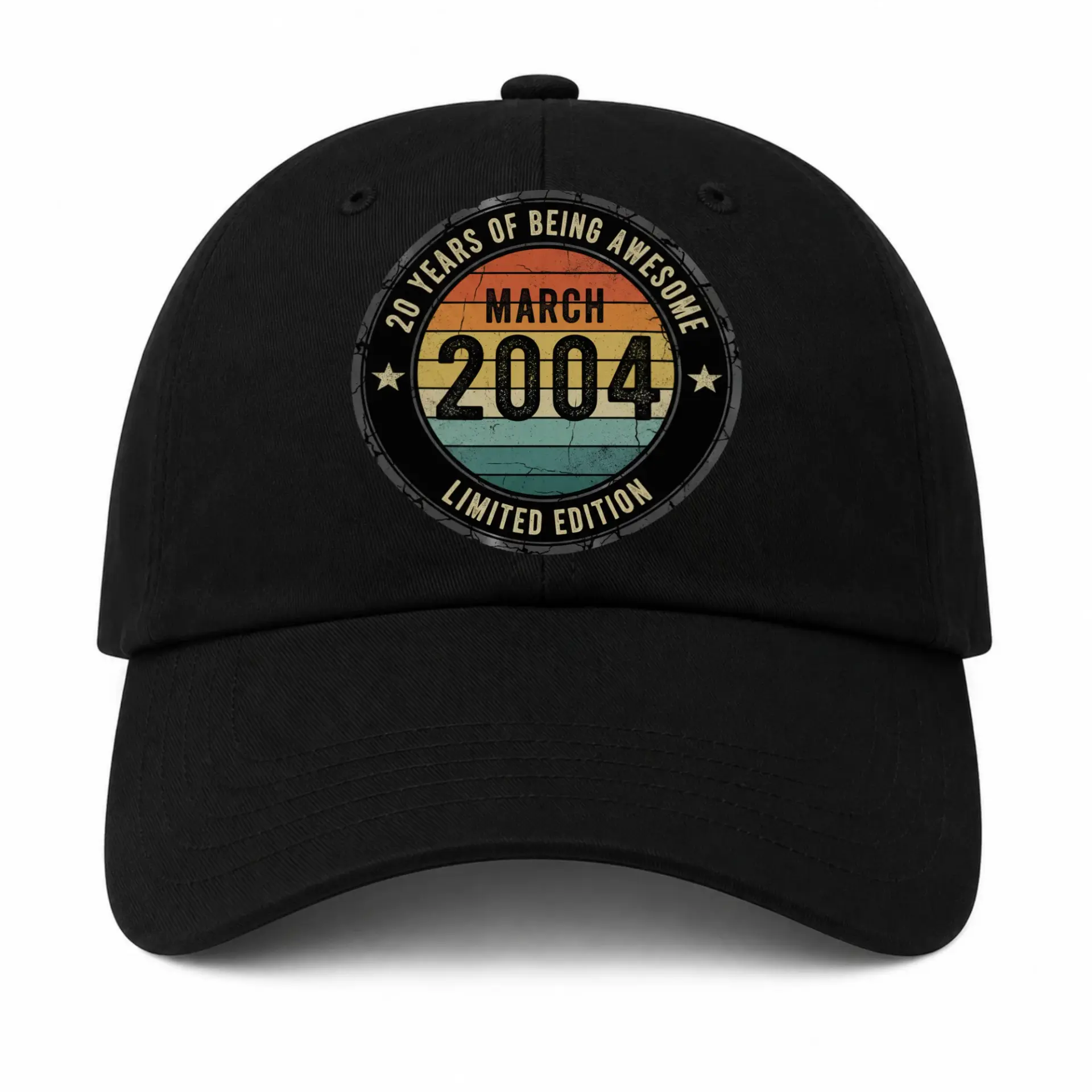 Baseball Cap March 2004 Vintage Retro Style Hat for Men and Women