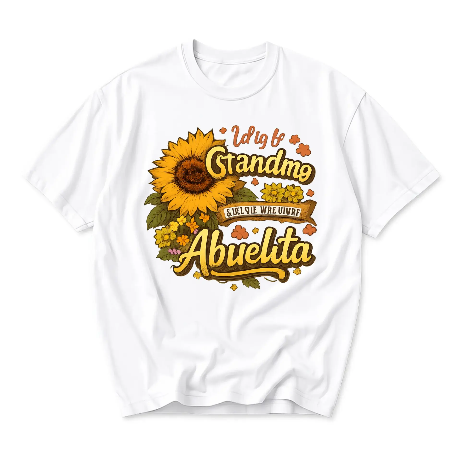 Graphic Tee Unisex Sunflower Print Shirt Casual Crew Neck Everyday Top Funny Apparel for Comfortable Wear