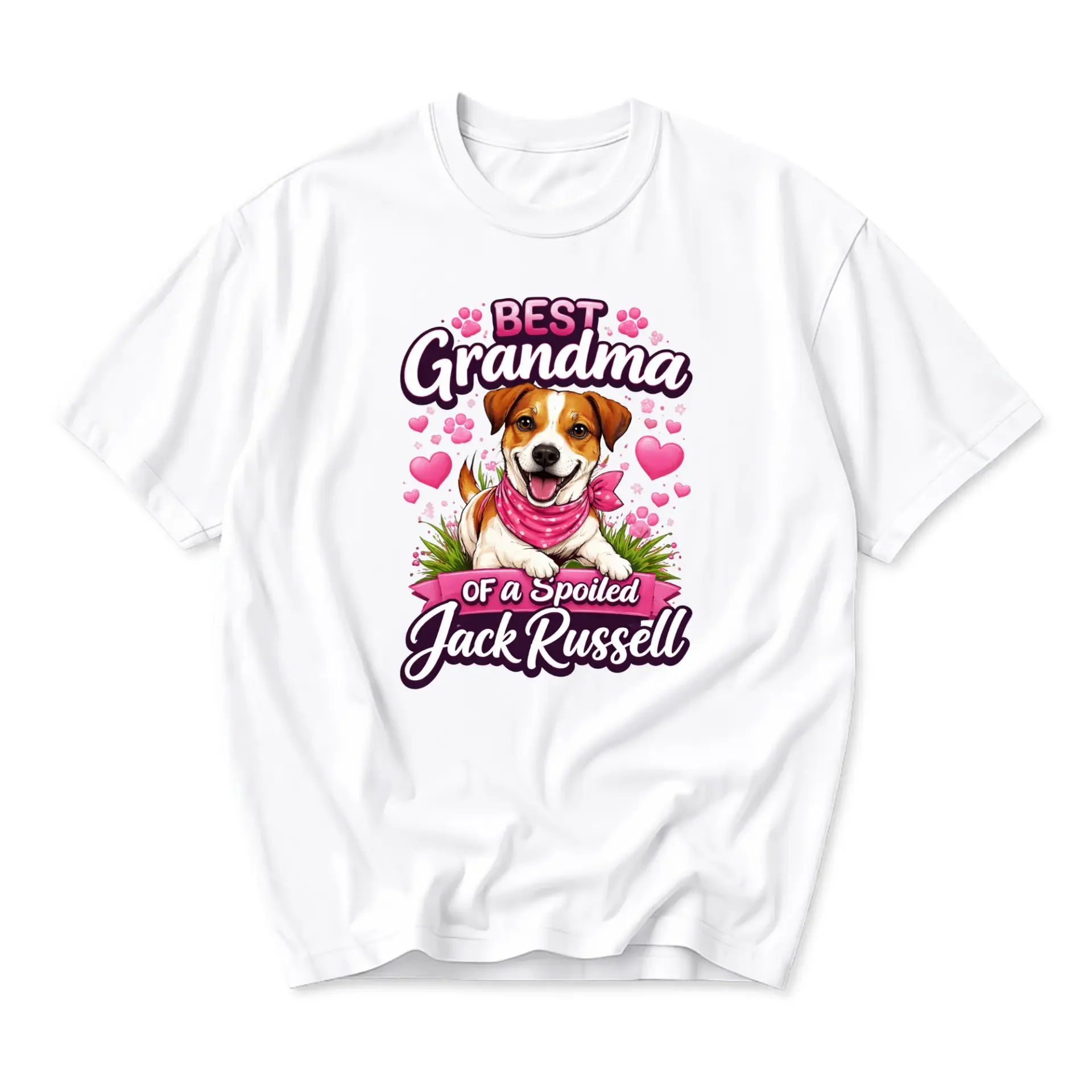 Funny Shirt Best Grandma of a Spoiled Graphic Tee Unisex Crew Neck Comfortable Casual Everyday Cotton Top