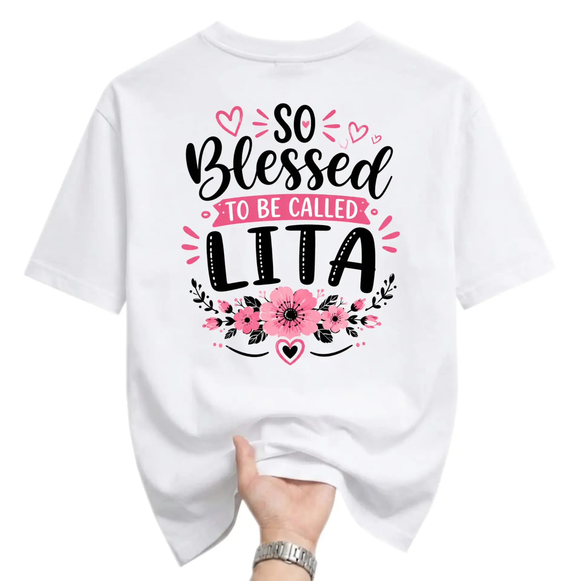 Graphic Tee to Be Called Lita Custom Name T-Shirt Unisex Casual Crew Neck Short Sleeve Shirt