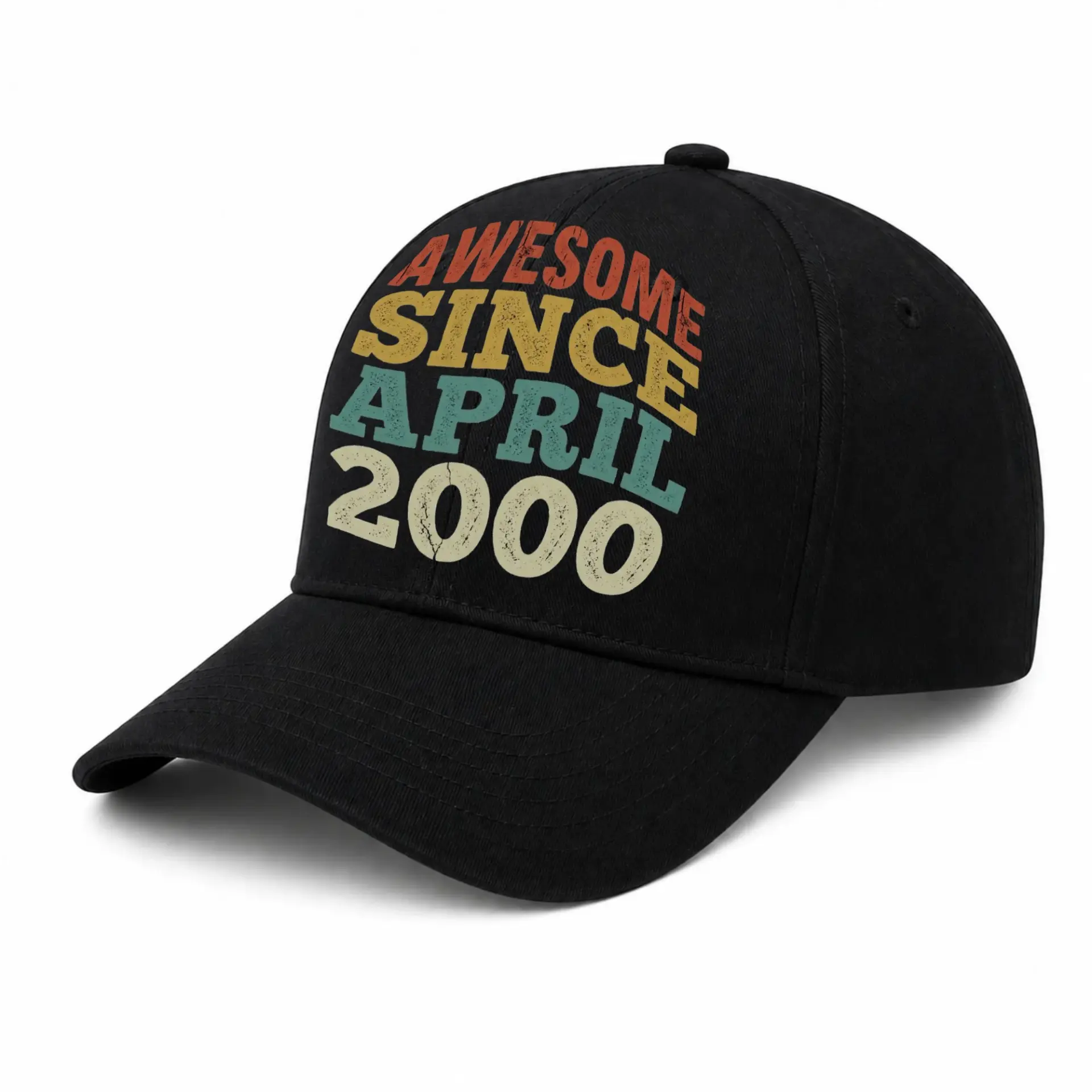 Baseball Cap Awesome Since April 2000 Vintage Graphic Embroidered Hat