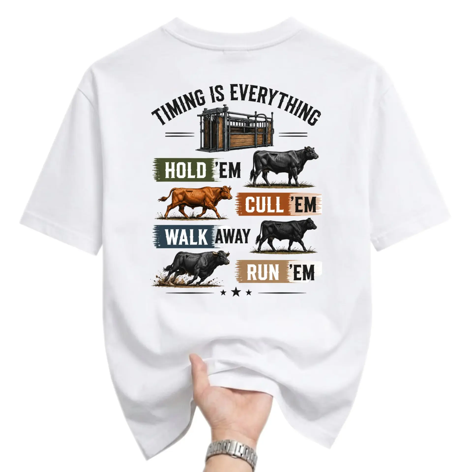 Graphic Tee Cattle Rancher Shirt Funny Farmer Gift Unisex Crew Neck Apparel