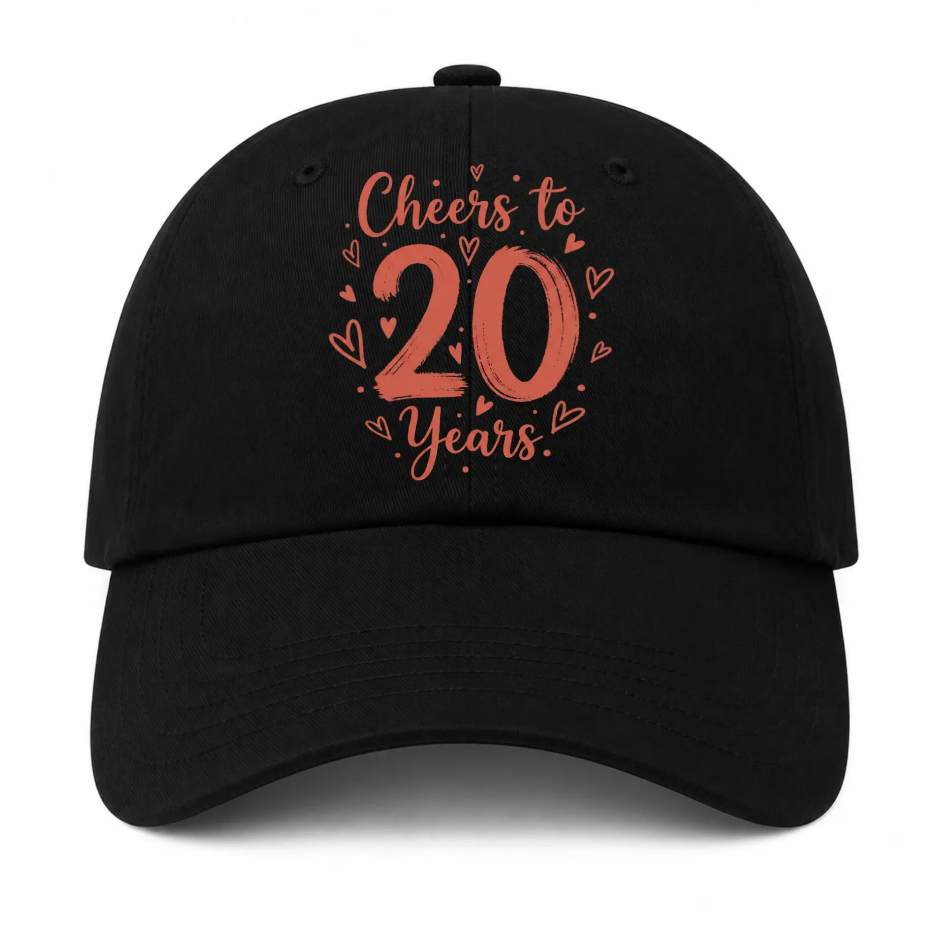 Vinyl Sticker Pack Cheers to 20 Years Anniversary Decorative Decals for Laptops Water Bottles and Personal Items