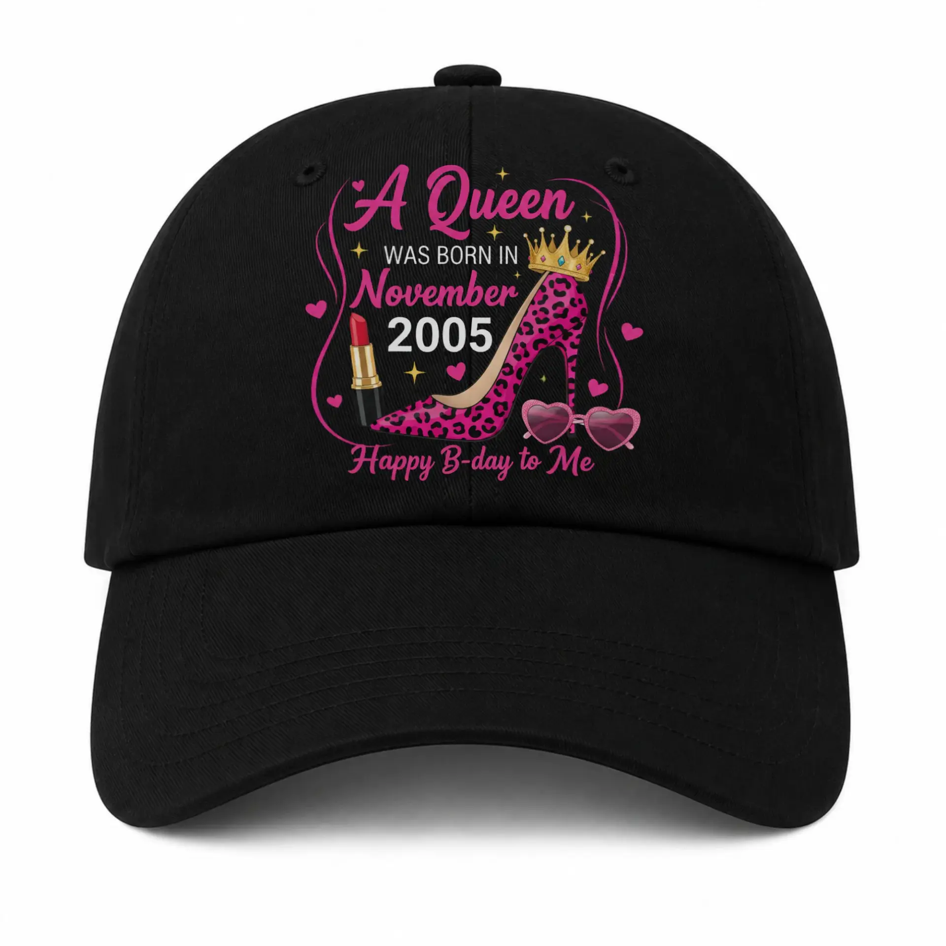 Vinyl Sticker Pack a Queen Was Born in November 2005 Birthday Decals for Laptops Water Bottles and Journals