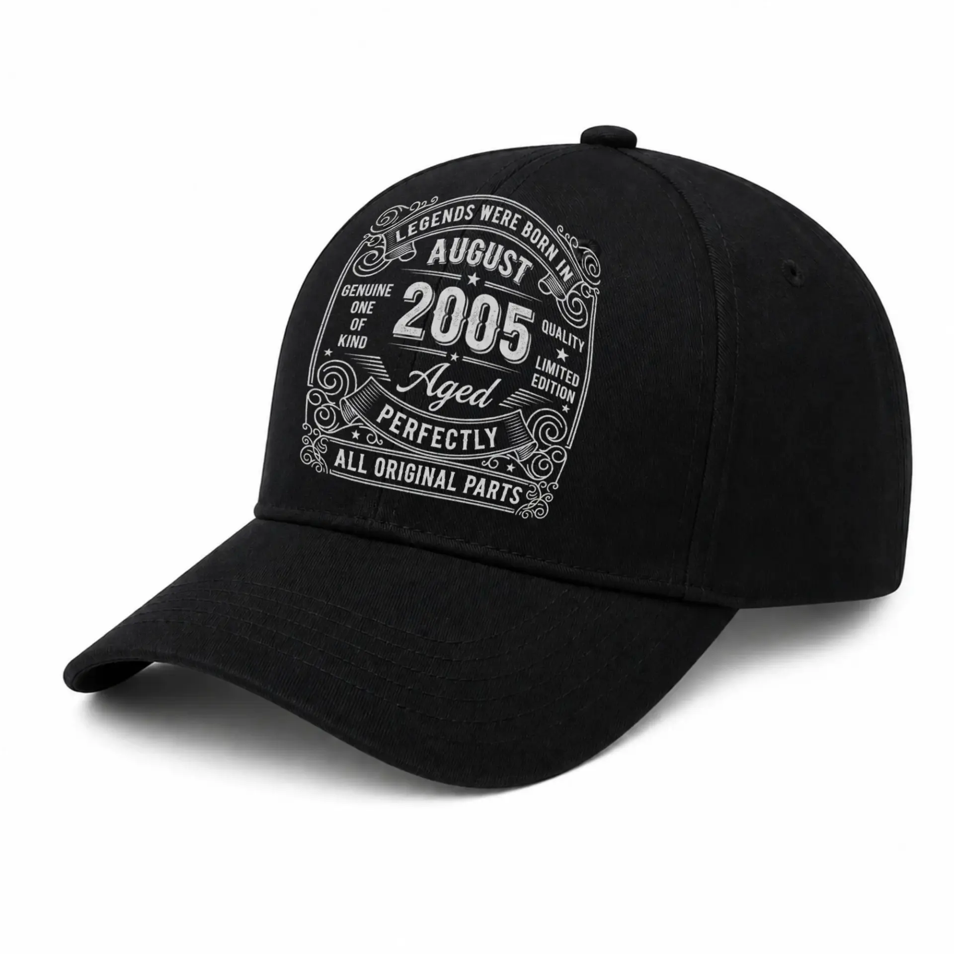 Baseball Cap August 2005 Vintage Design Cotton Hat for Casual Wear