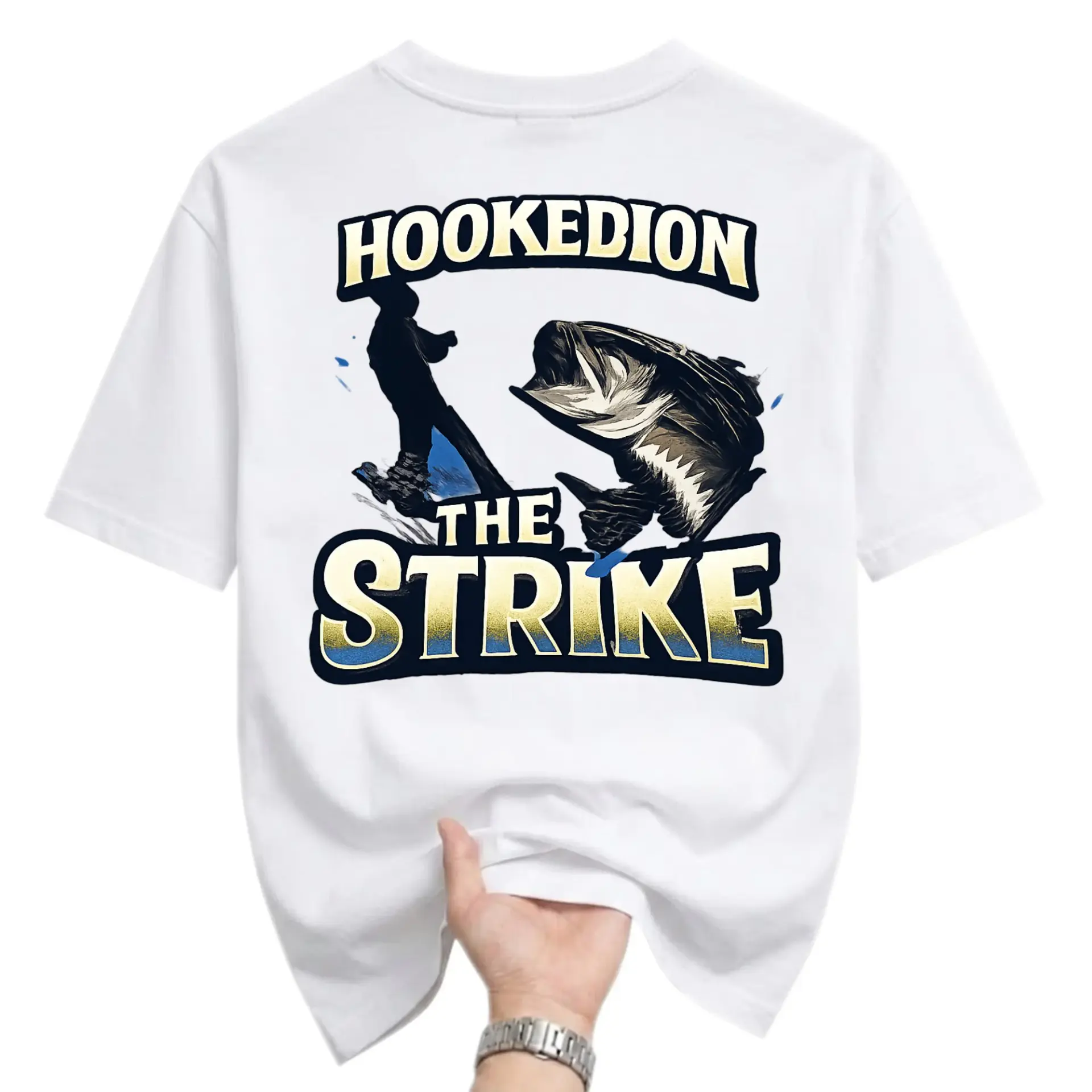 Graphic Tee on the Strike Fishing Unisex Short Sleeve Shirt for Outdoor