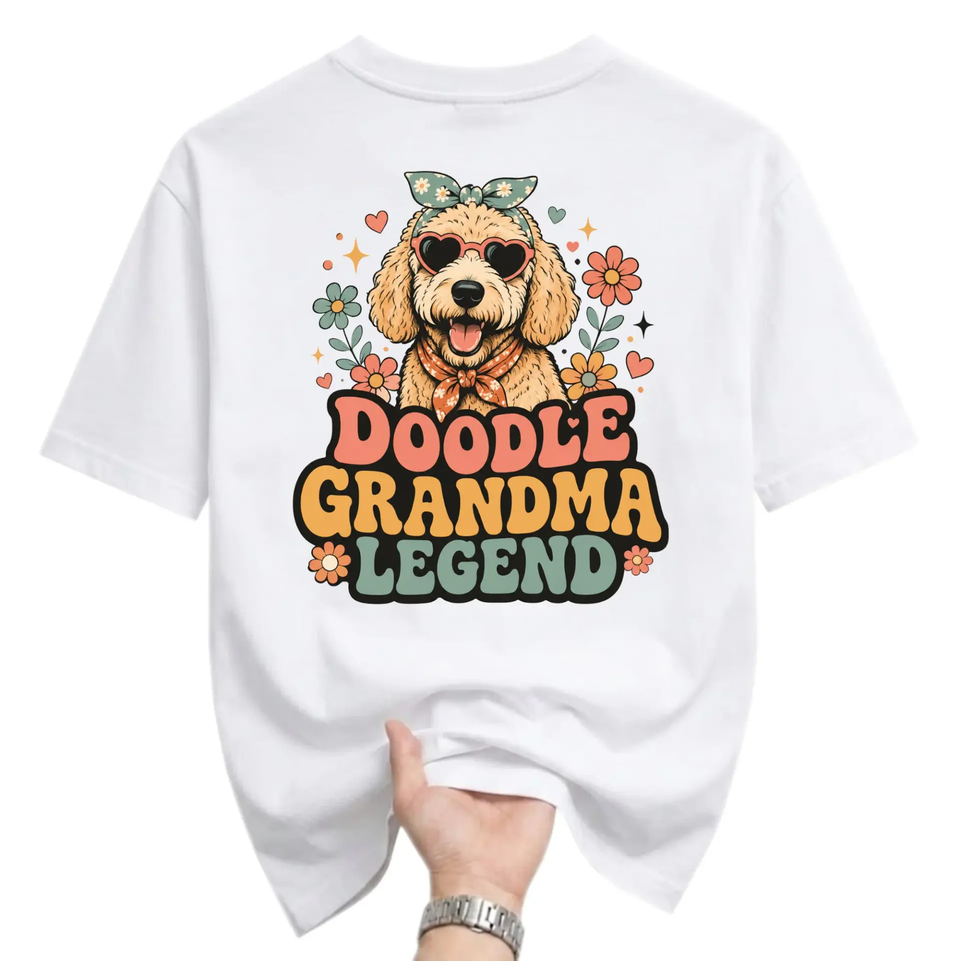 Graphic Tee Doodle Grandma Legend Unisex T-Shirt Retro Aesthetic Crew Neck