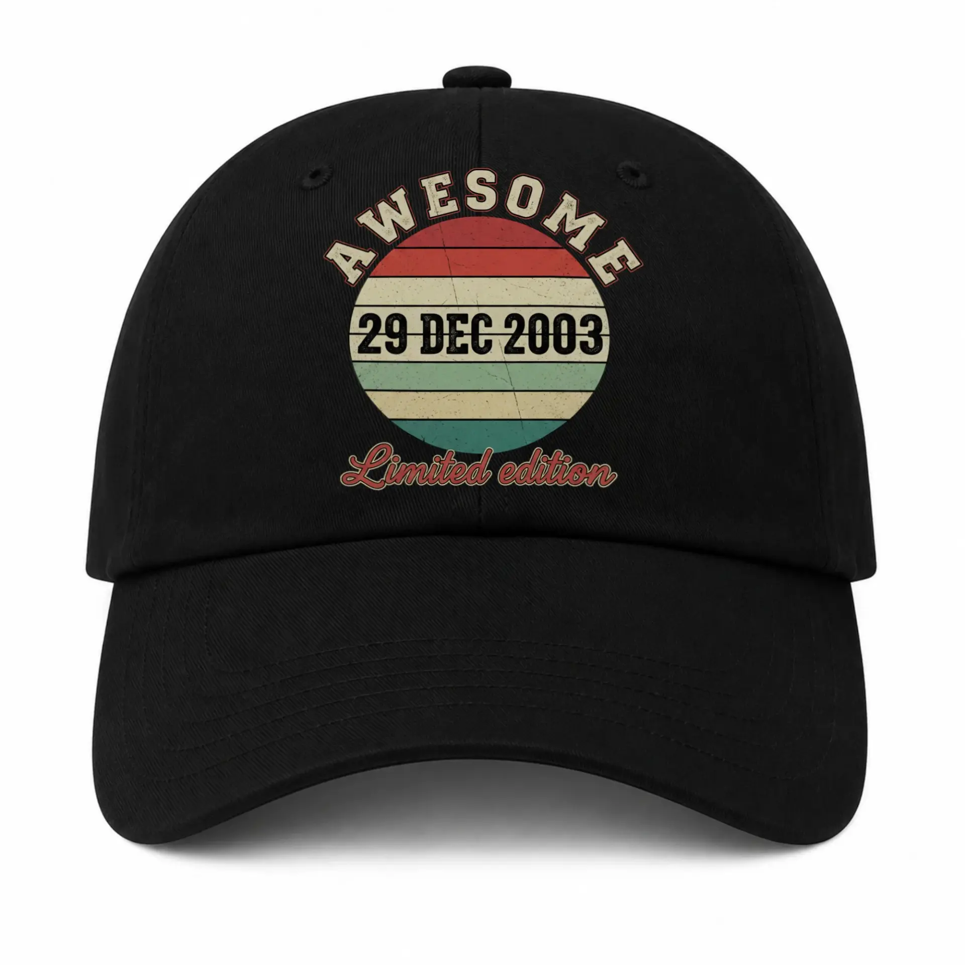 Baseball Cap Awesome Since December 2003 Vintage Style Graphic Hat