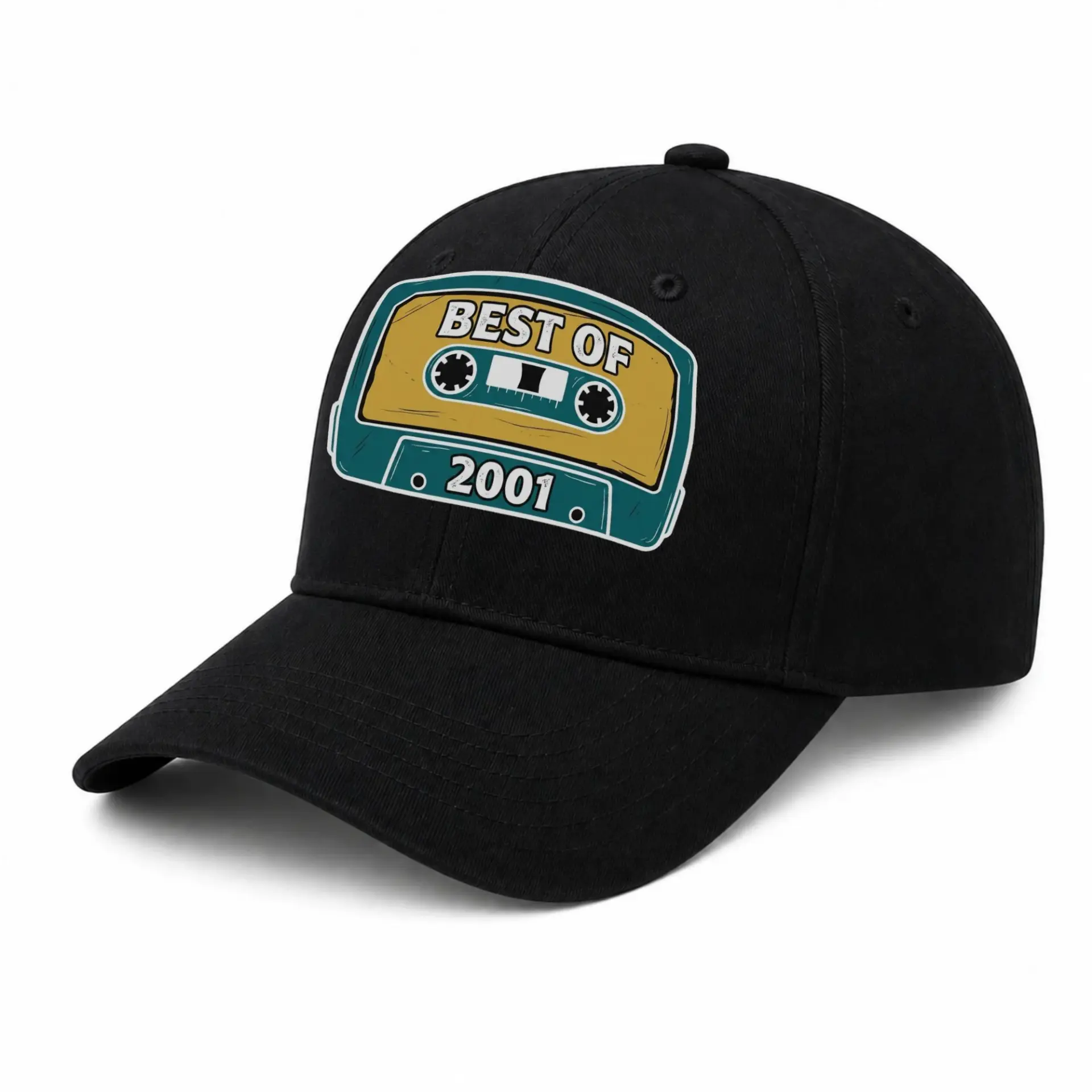 Baseball Cap Retro Cassette Tape Design Graphic Print Casual Dad Hat