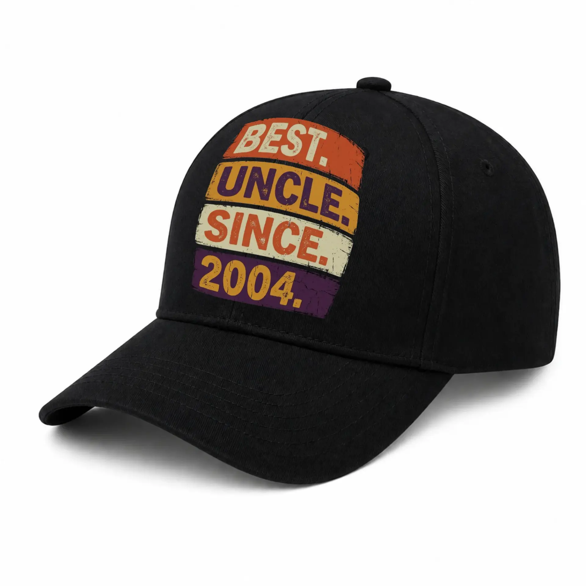 Baseball Cap Best Uncle Since 2004 Graphic Vintage Style Hat Gift