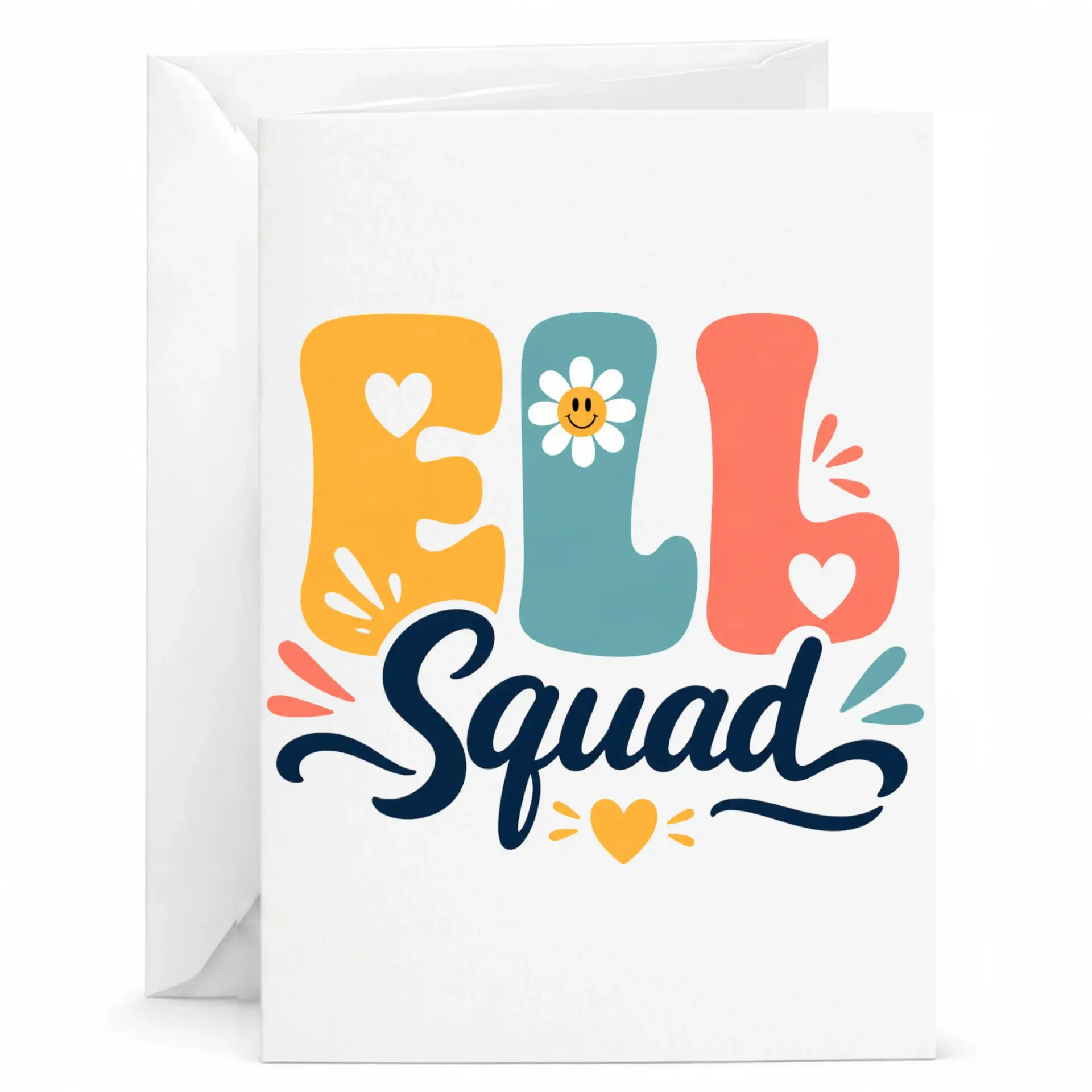 Greeting Card Retro Squad Aesthetic Design for Friends and Loved Ones
