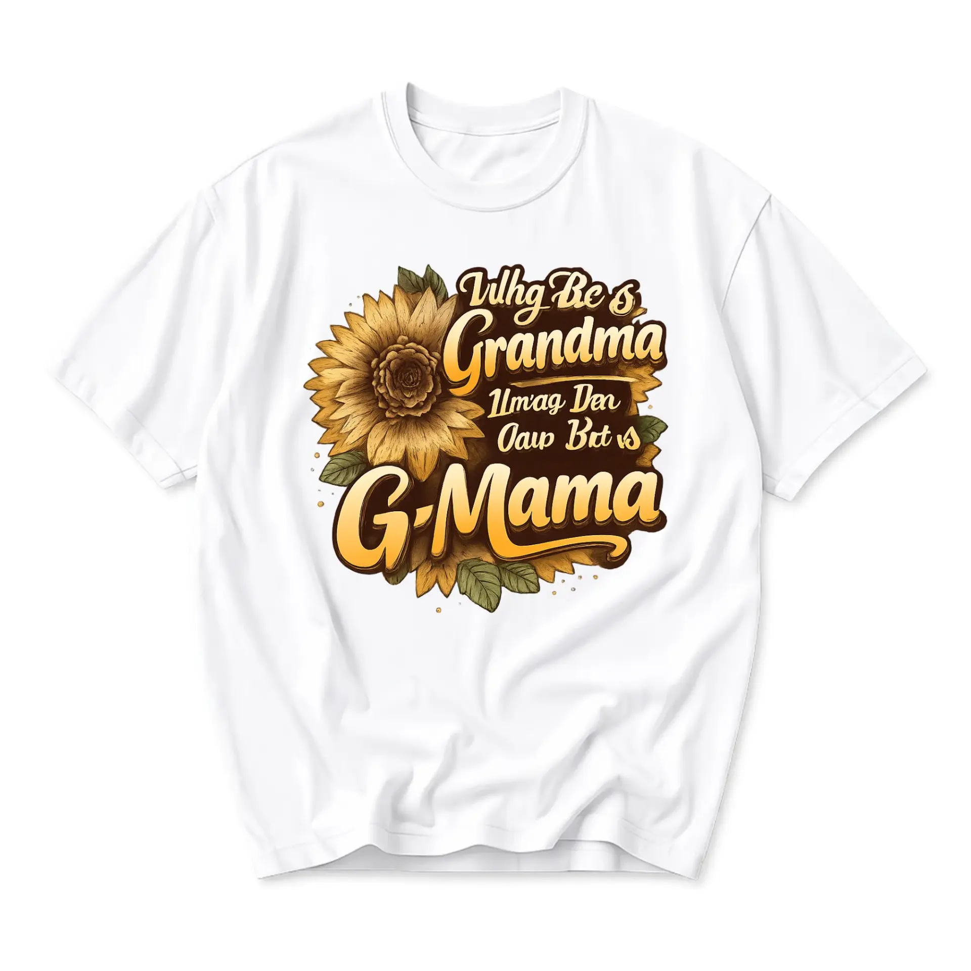 Graphic Tee Unisex Sunflower Print Casual Shirt Floral Artistic Design Crew