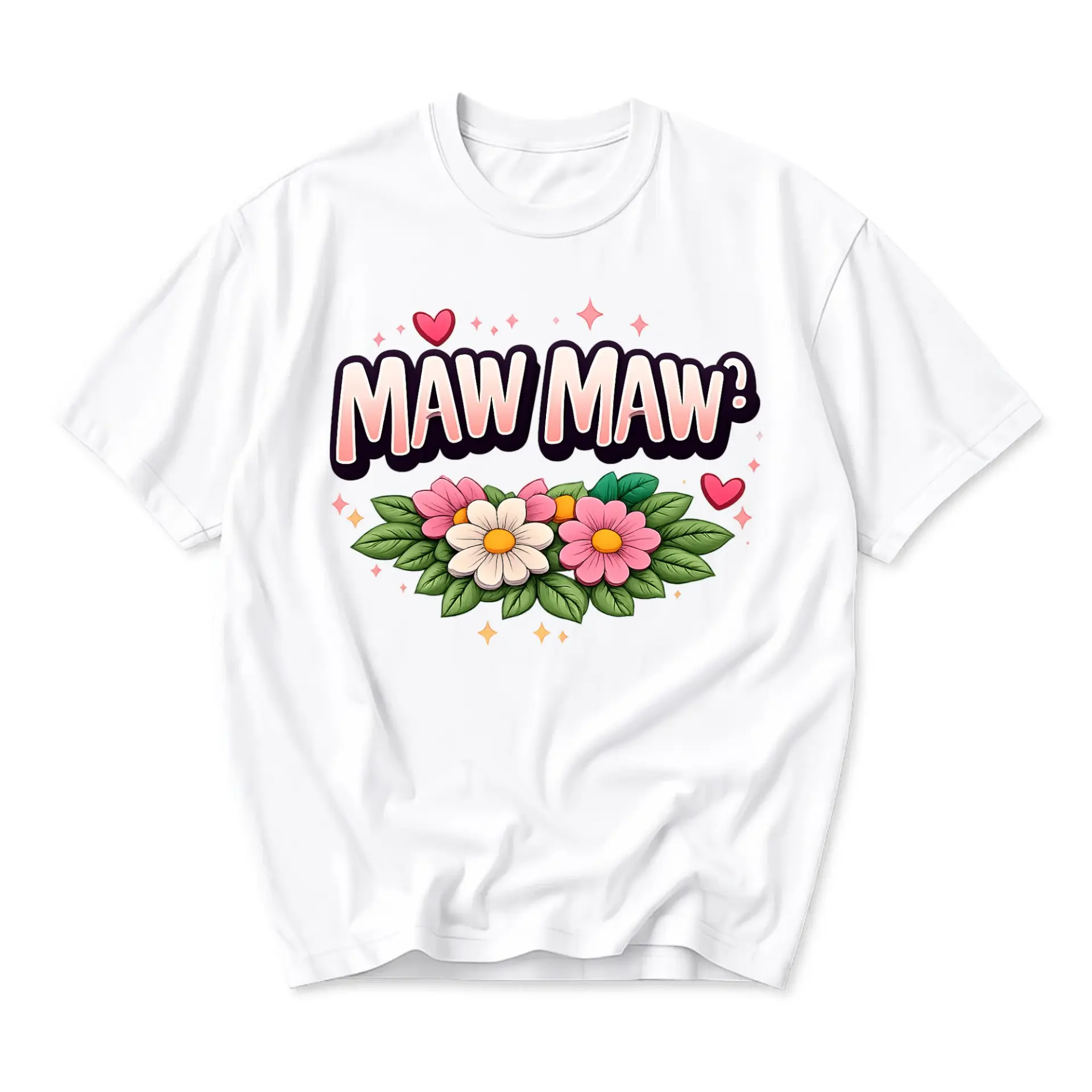 Funny Shirt Floral Graphic Tee Unisex Crew Neck Short Sleeve Casual Cotton