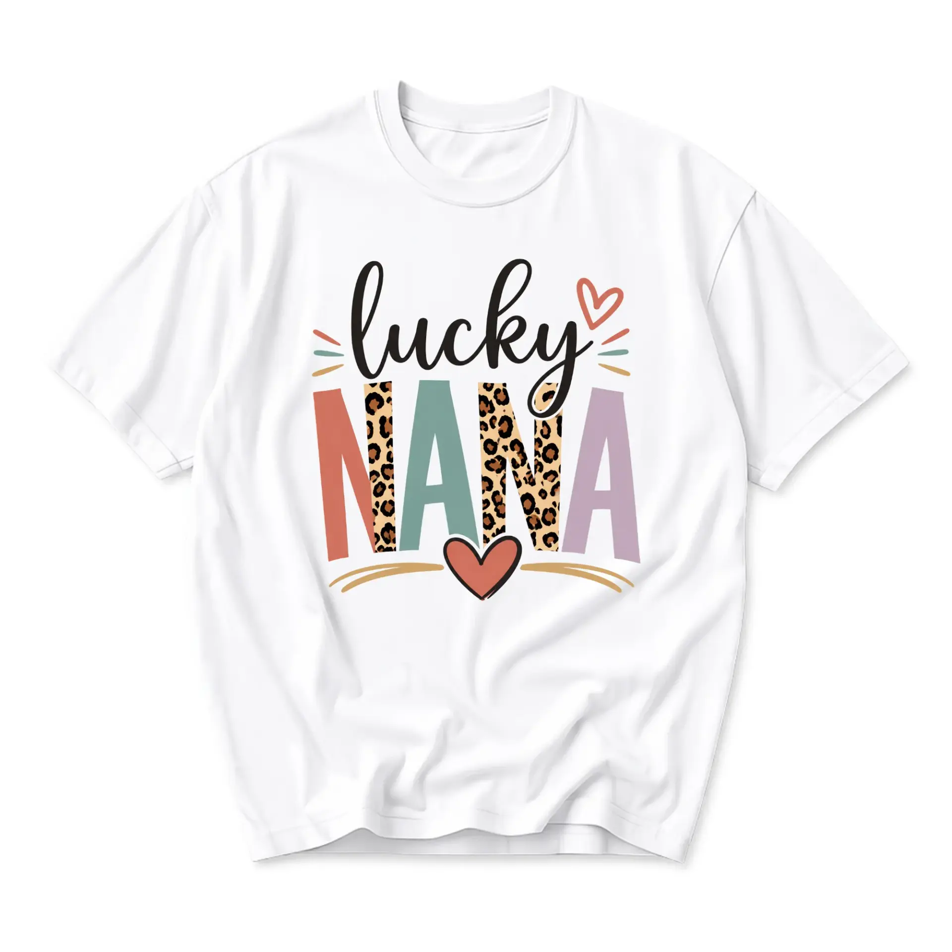 Lucky Nana Graphic Tee Unisex Crew Neck Casual Shirt Soft Cotton Blend