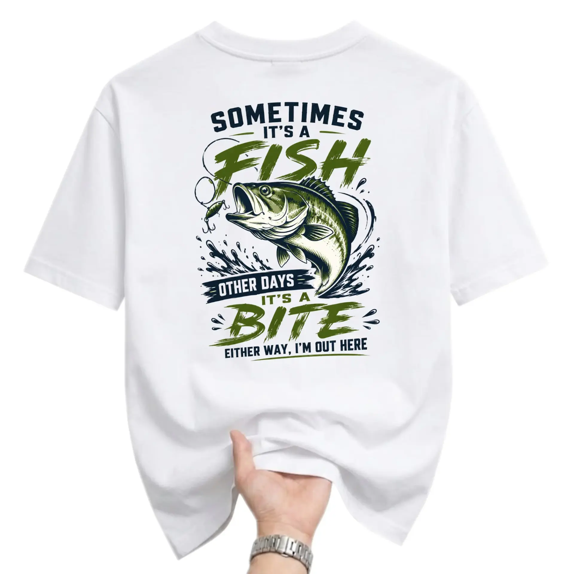 Funny Shirt Sometimes It Is a Fish Other Days It Is a Bite Fishing Lover