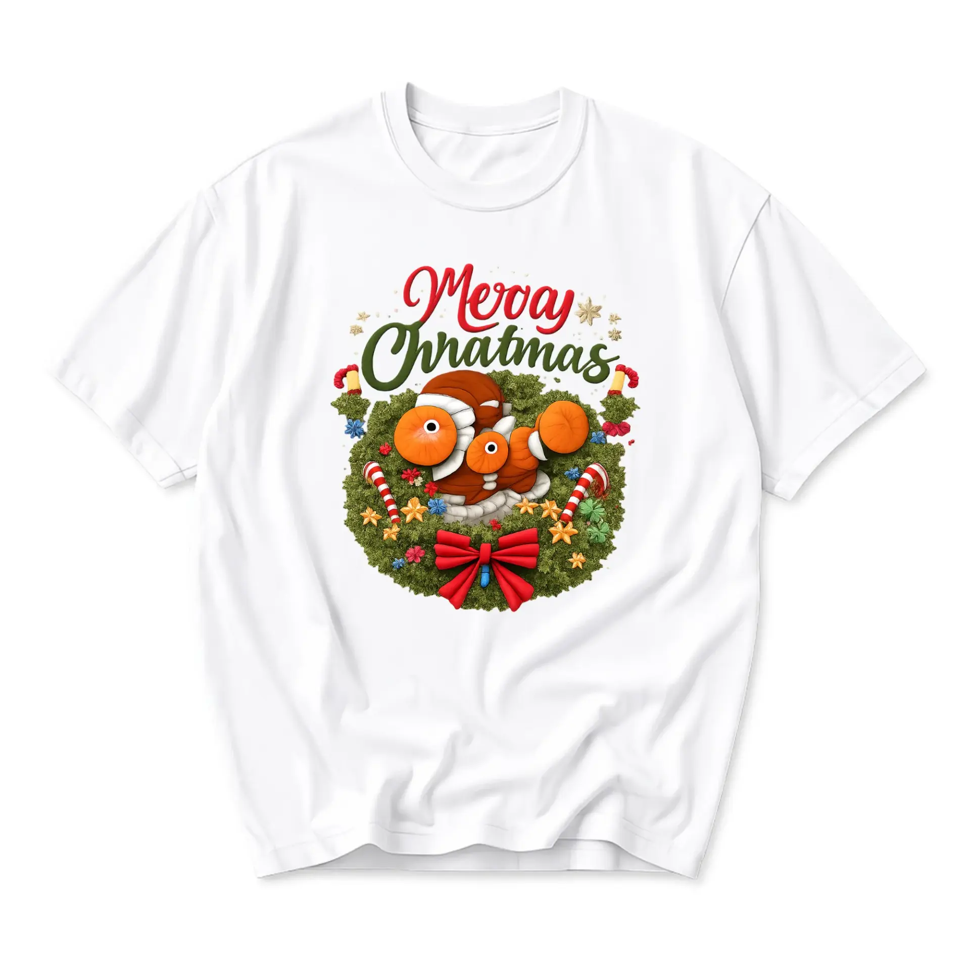 Funny Shirt Merry Christmas Holiday Season Graphic Tee Unisex Crew Neck