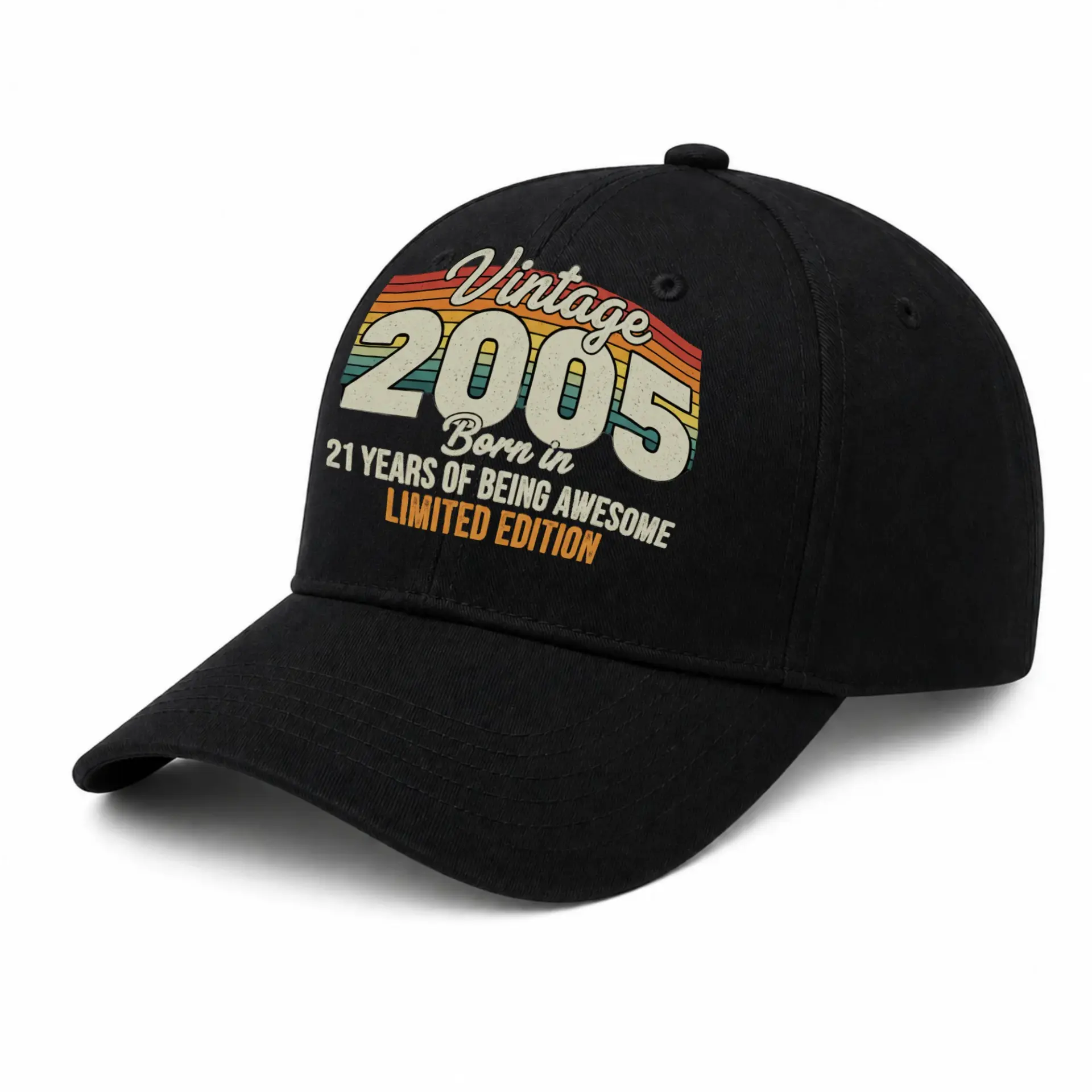 Risk: the Product Is a Hat, but the User Requested a Sticker Pack Listing, and the Image Contains a Specific Birth Year Design.