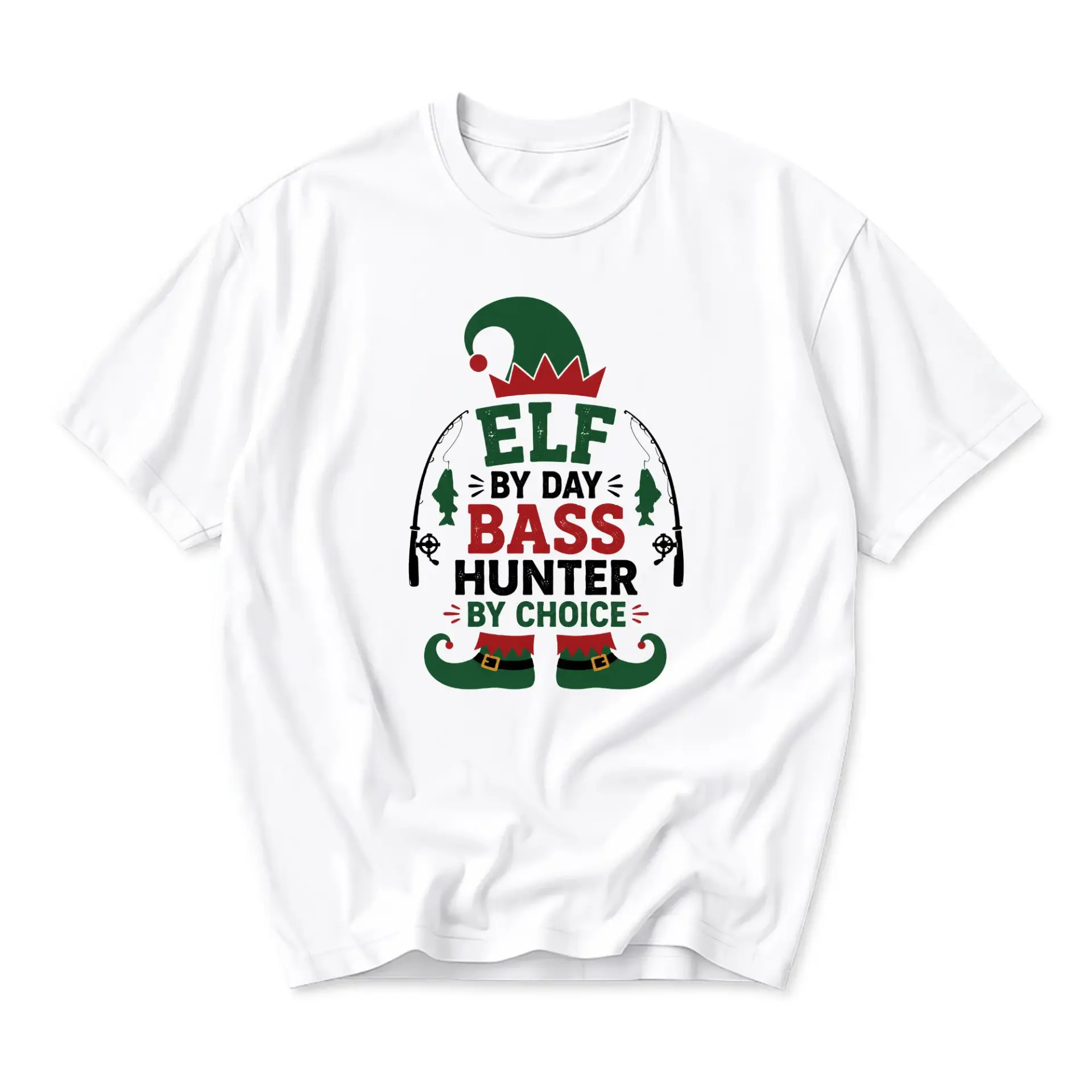 Funny Shirt by Day Graphic Tee Unisex Crew Neck Casual Holiday Fisherman