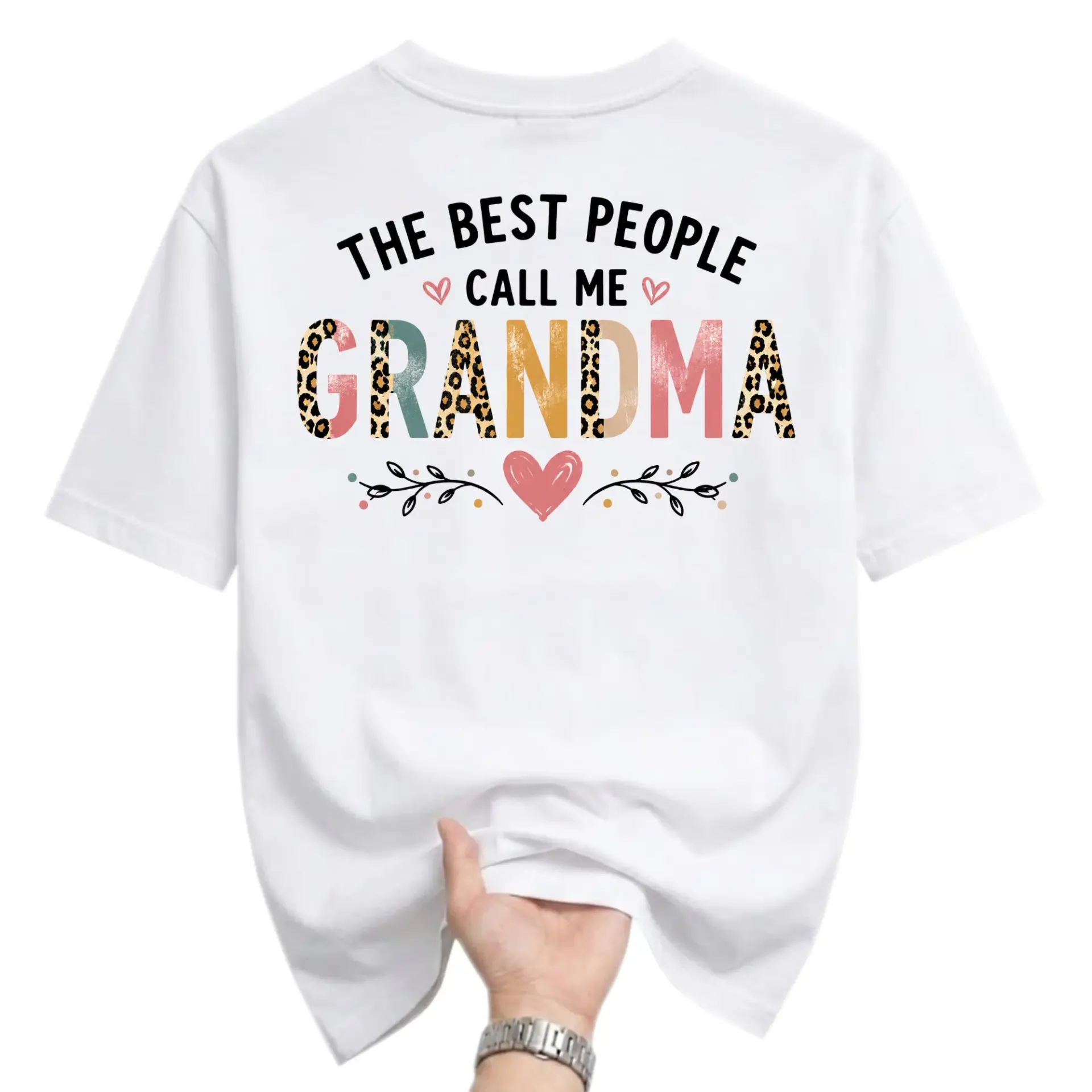 Funny Shirt the Best People Call Me Grandma Graphic Tee Casual Unisex Short