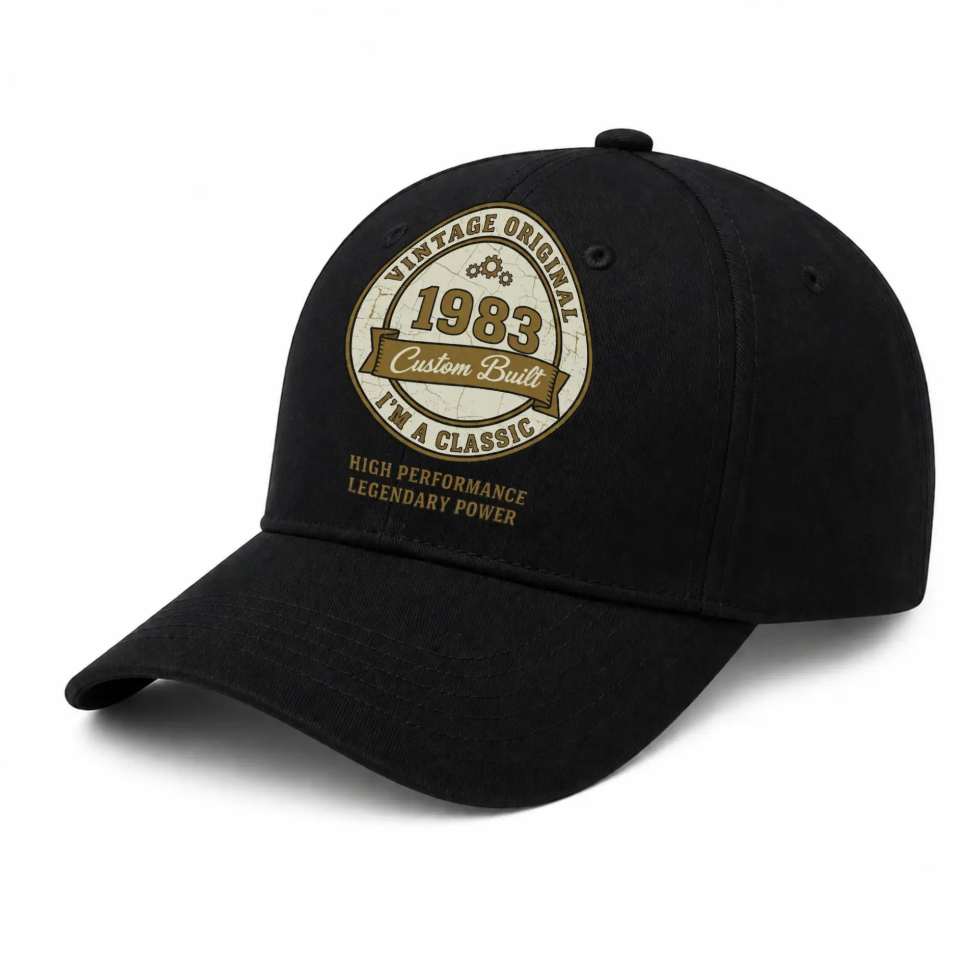 Baseball Cap Vintage 1983 Birthday Graphic Hat for Men and Women