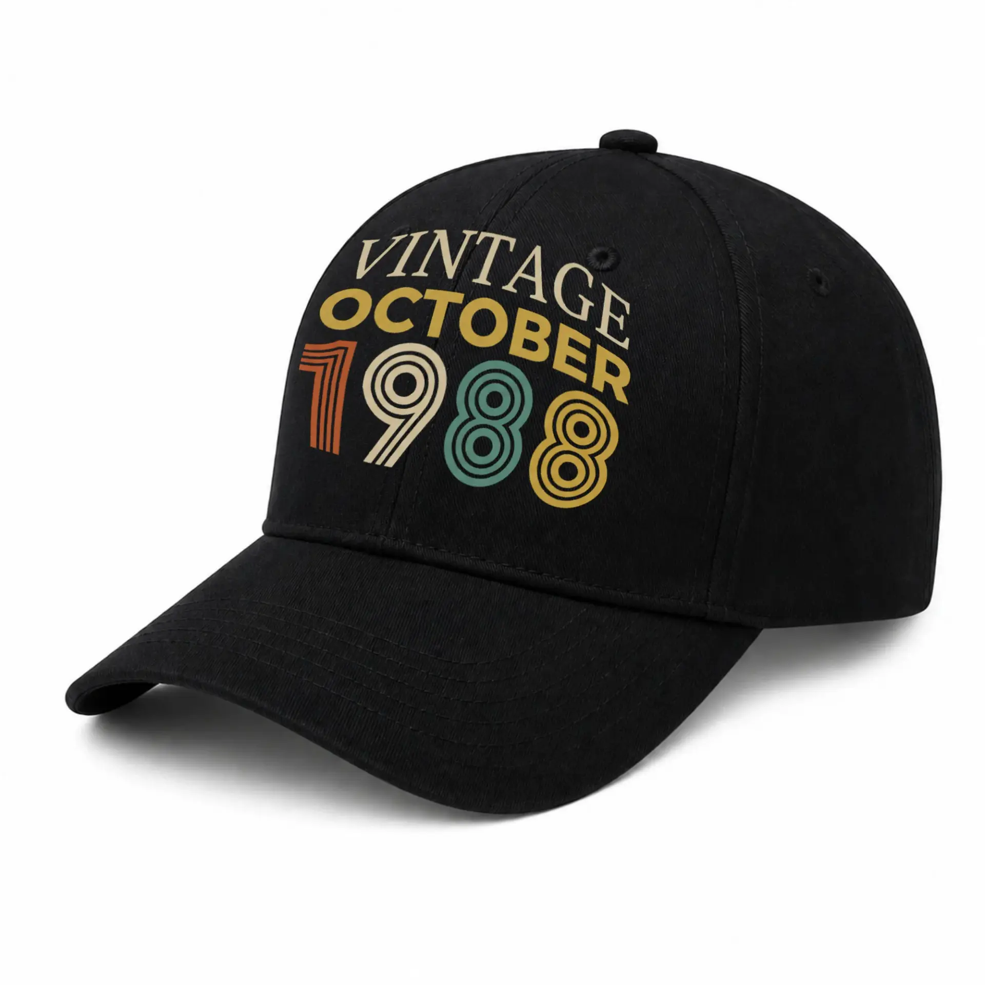 Vinyl Sticker Pack Vintage October 1988 Retro Style Decals for Laptops and Water Bottles Waterproof Aesthetic Set