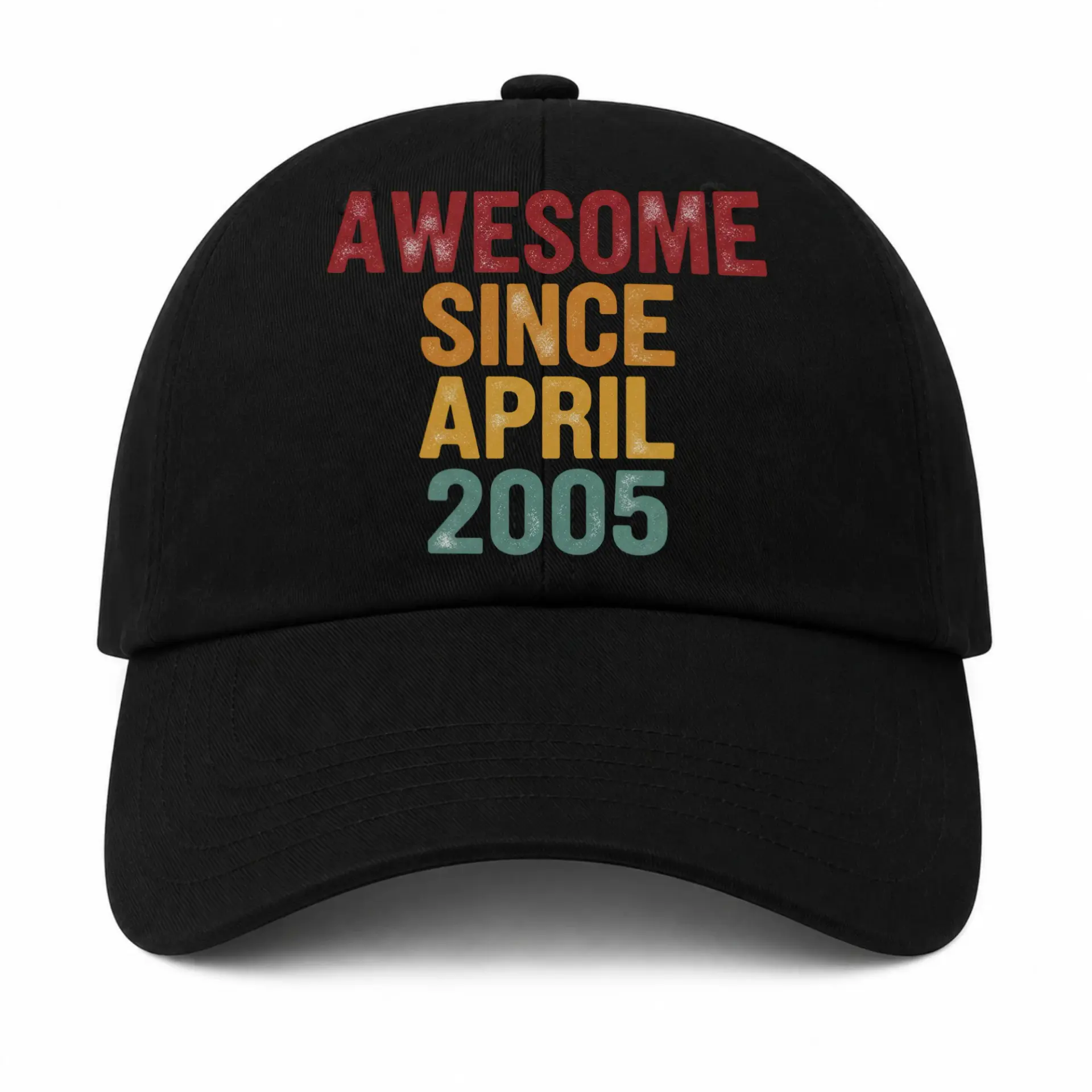 Baseball Cap Awesome Since April 2005 Vintage Style Retro Graphic Hat