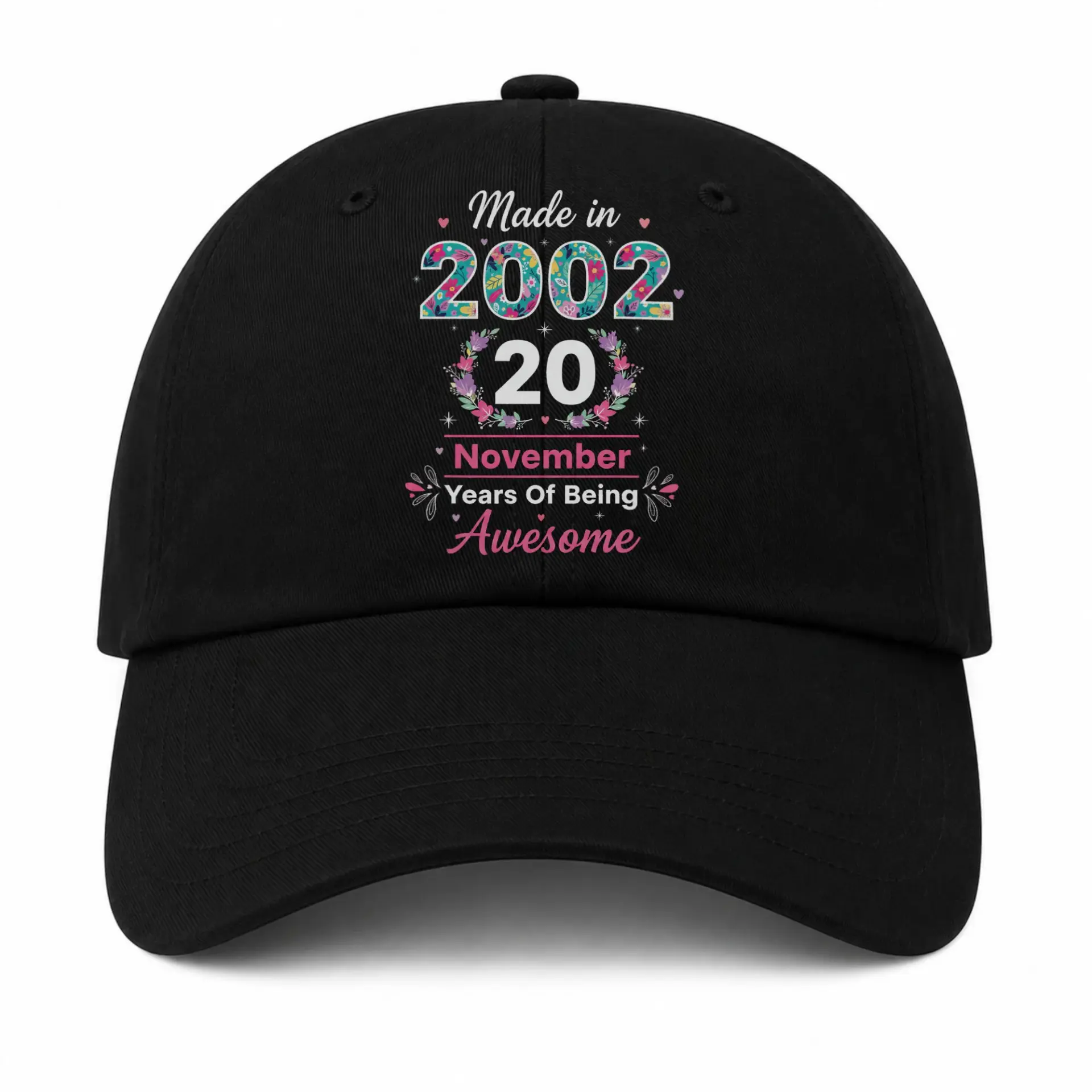 Baseball Cap Made in November 2002 Twenty Years of Being Awesome Hat