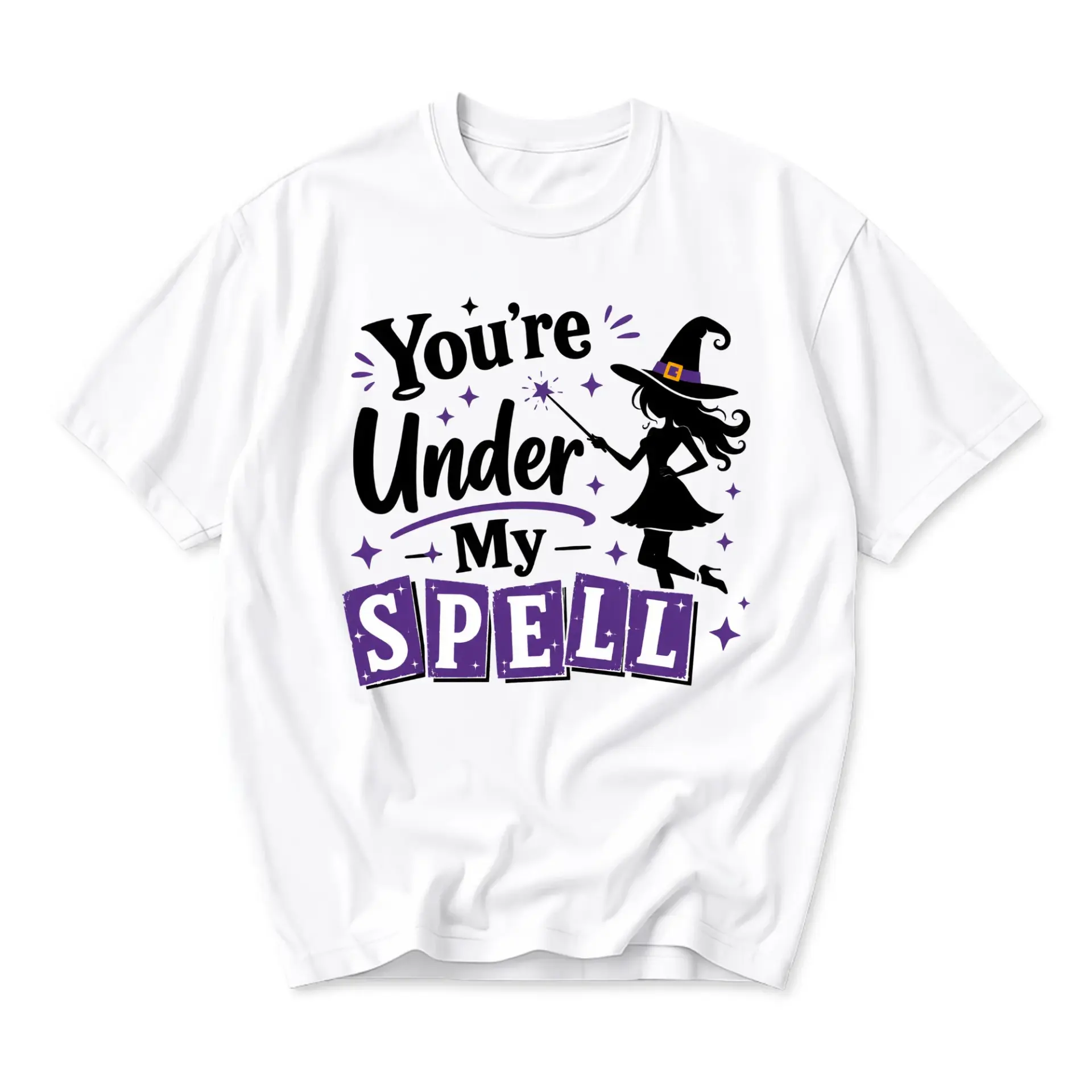 Funny Shirt Witch Graphic Tee Casual Short Sleeve Crewneck Top for Everyday Style and Comfortable Seasonal Apparel