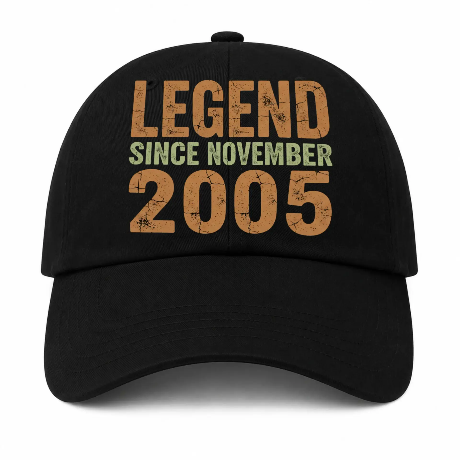 Vinyl Sticker Pack Legend Since November 2005 Distressed Retro Typography Decals for Personalizing Personal Items