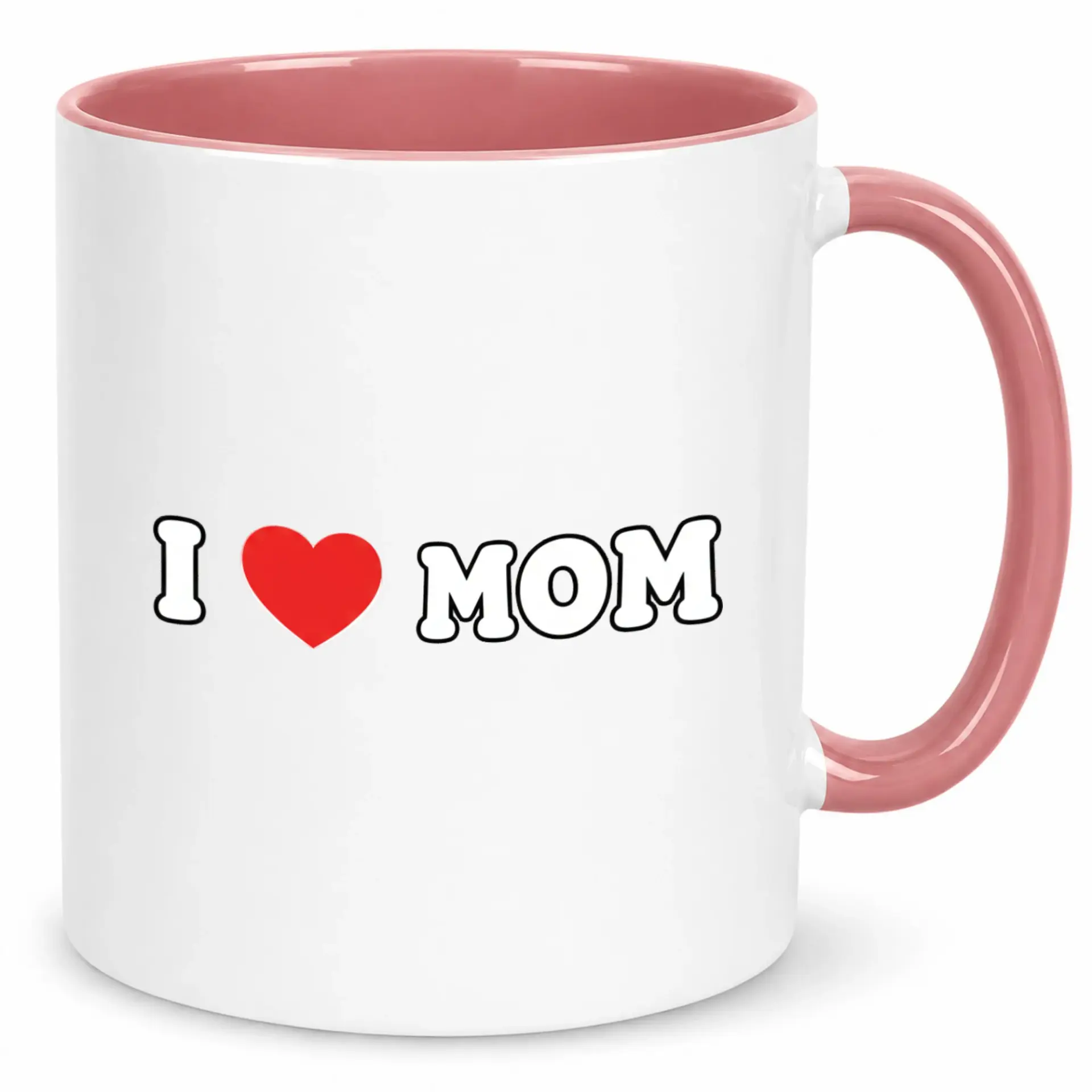 Heartwarming Ceramic Coffee Mug for Mom "i Love Mom" Design Thoughtful Gift Mother's Day Birthday or Everyday Appreciation