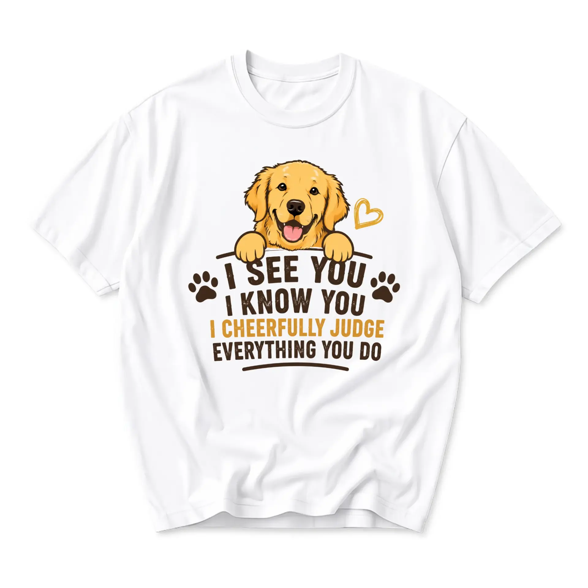Funny Shirt Golden Retriever Lover Gift Unisex Graphic Printed T-Shirt