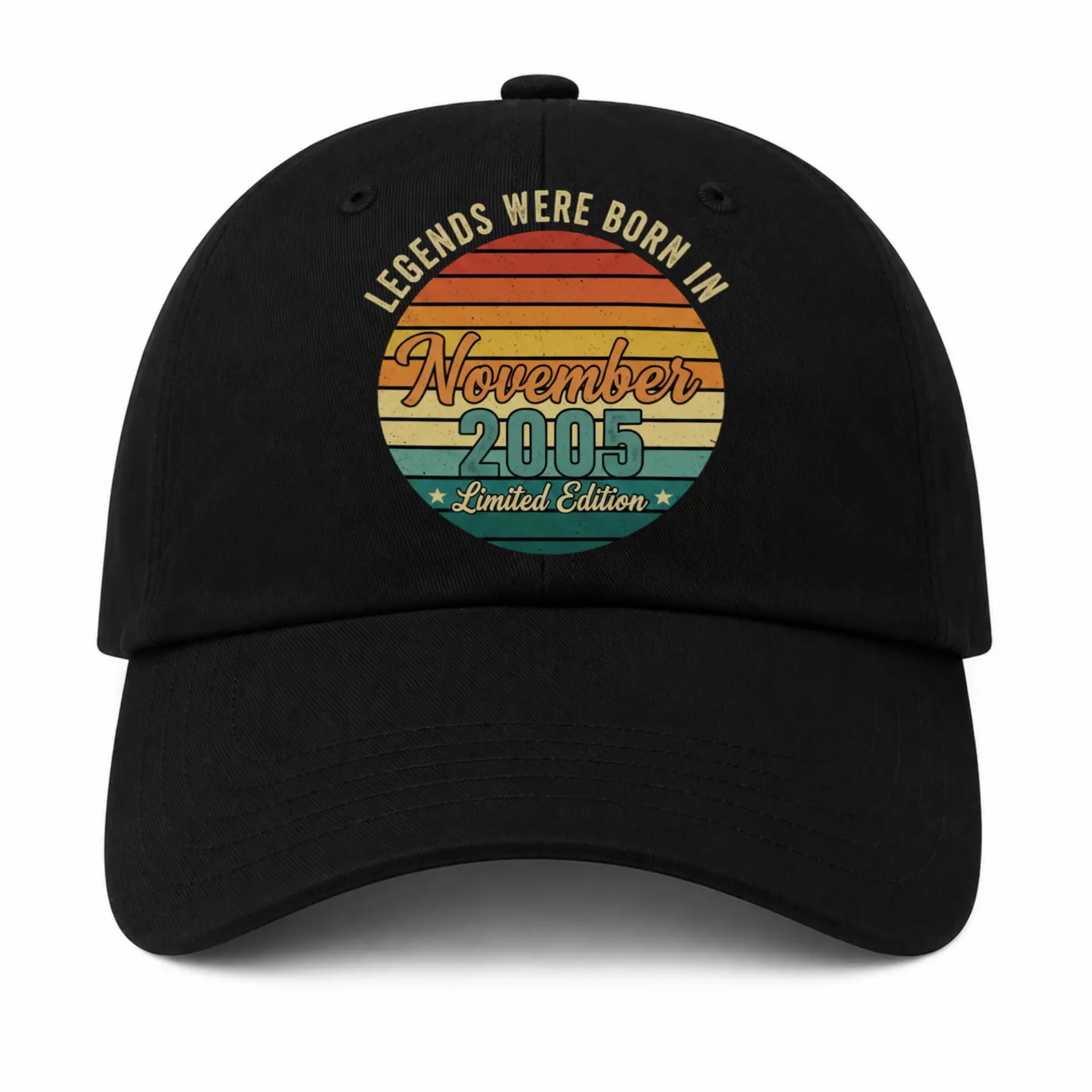 Baseball Cap Legends Were Born in November 2005 Vintage Retro Style Hat