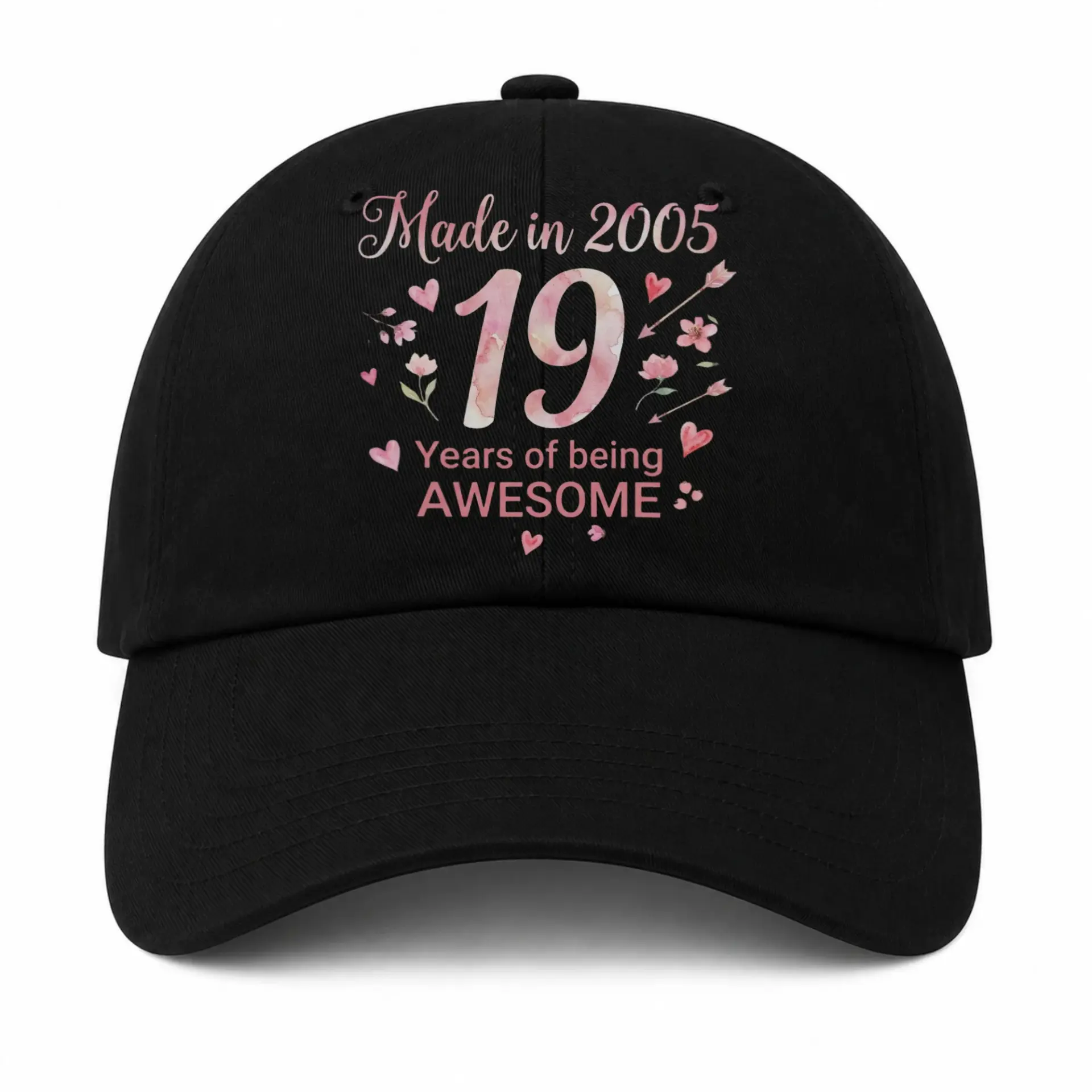 Vinyl Sticker Pack Made in 2005 19 Years of Being Awesome Floral Themed Decals for Personalizing Everyday Accessories