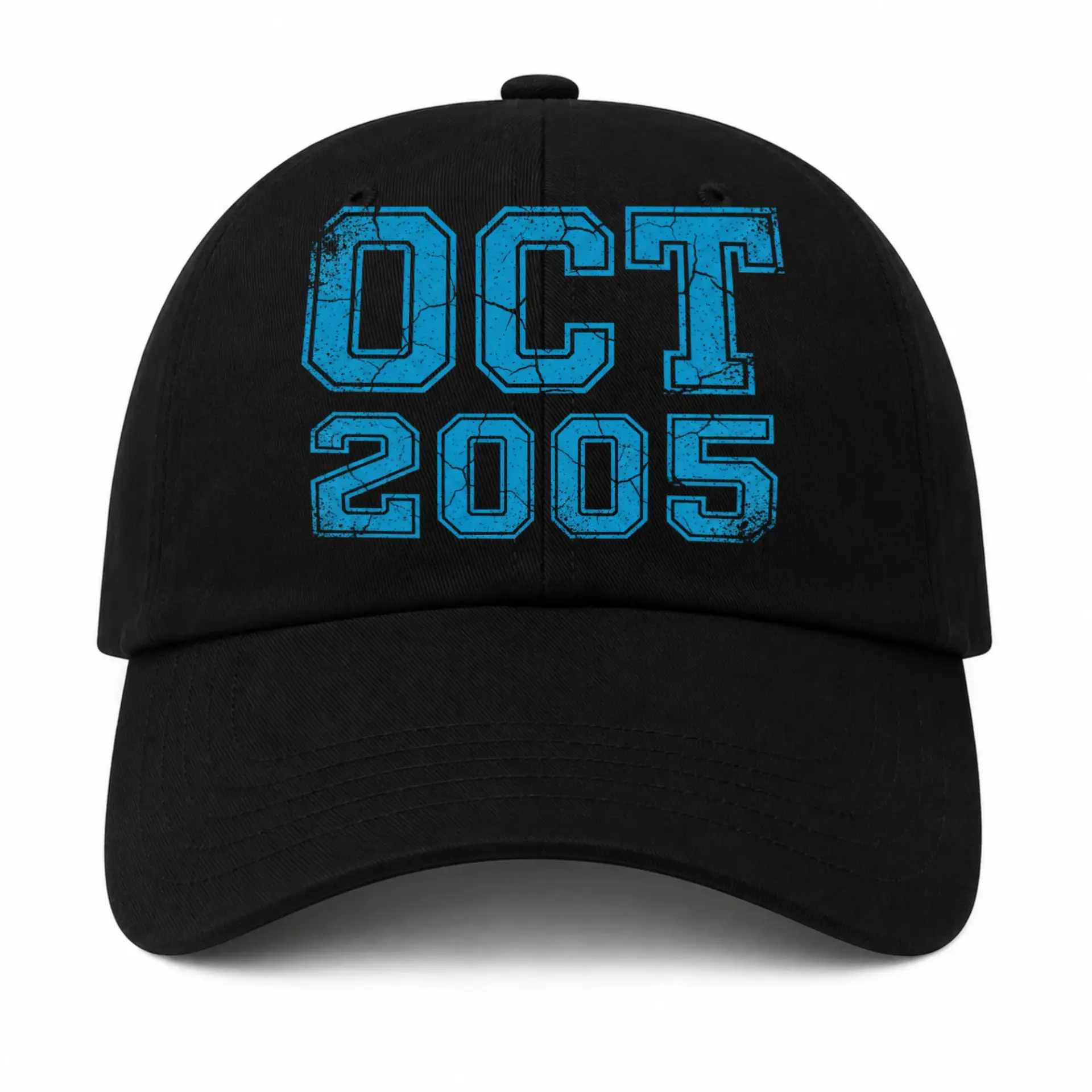 Dad Hat October 2005 Vintage Aesthetic Baseball Cap Graphic Accessory