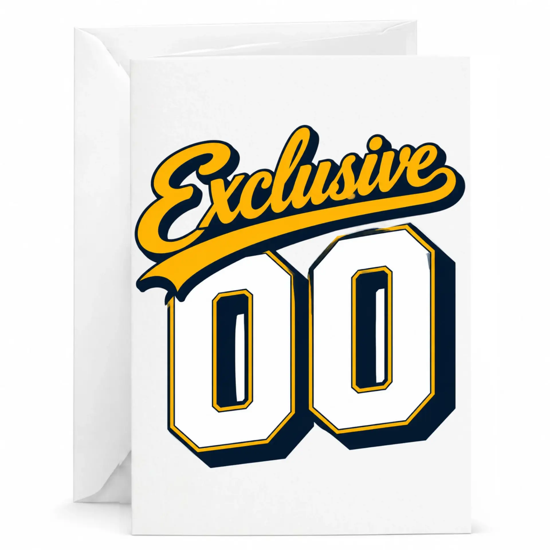 Greeting Card Exclusive 00 Design Professional Heavyweight Paper Stationery with Matching White Envelope for Celebrations