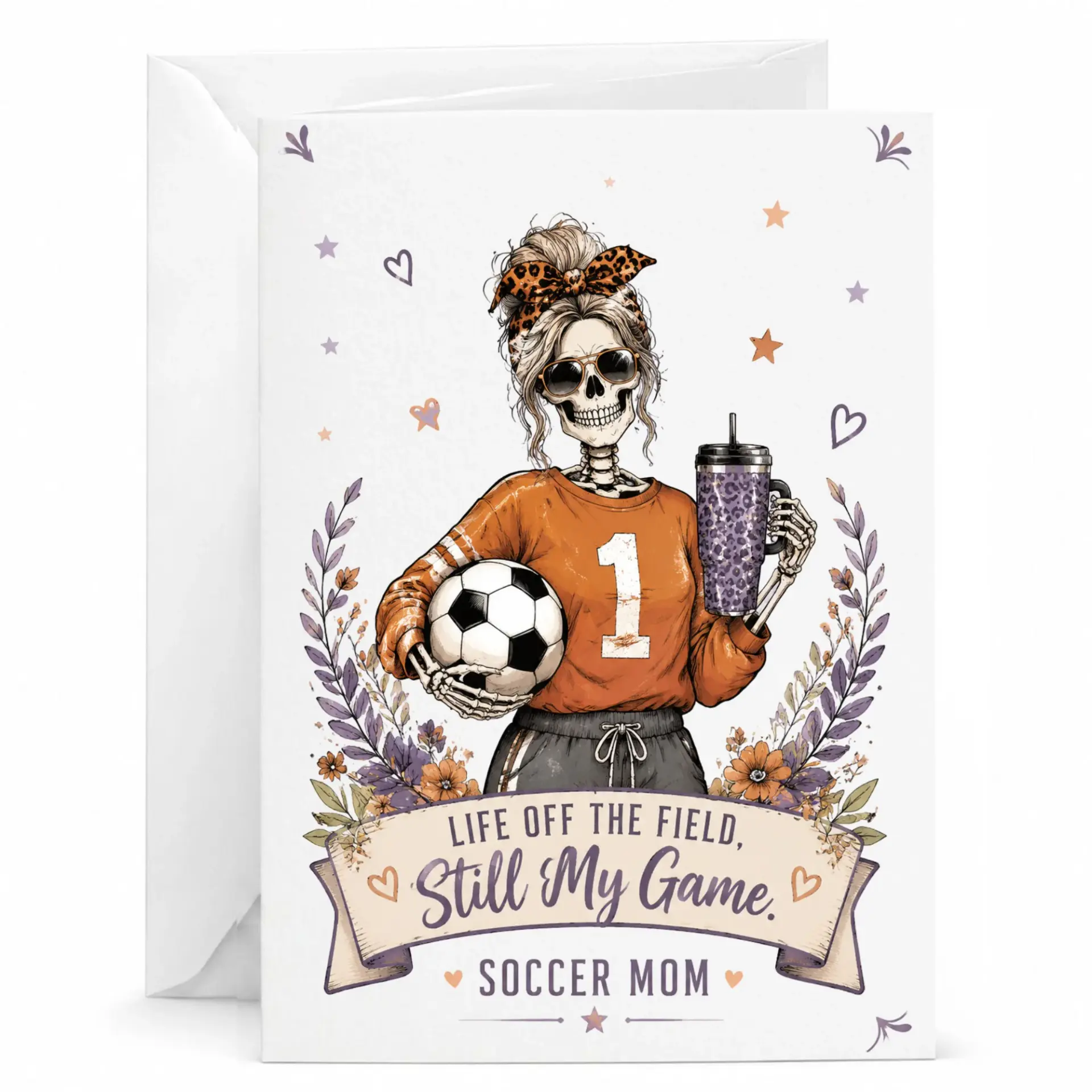 Personalized Soccer Mom Greeting Card Life Off the Field Sporty Humor