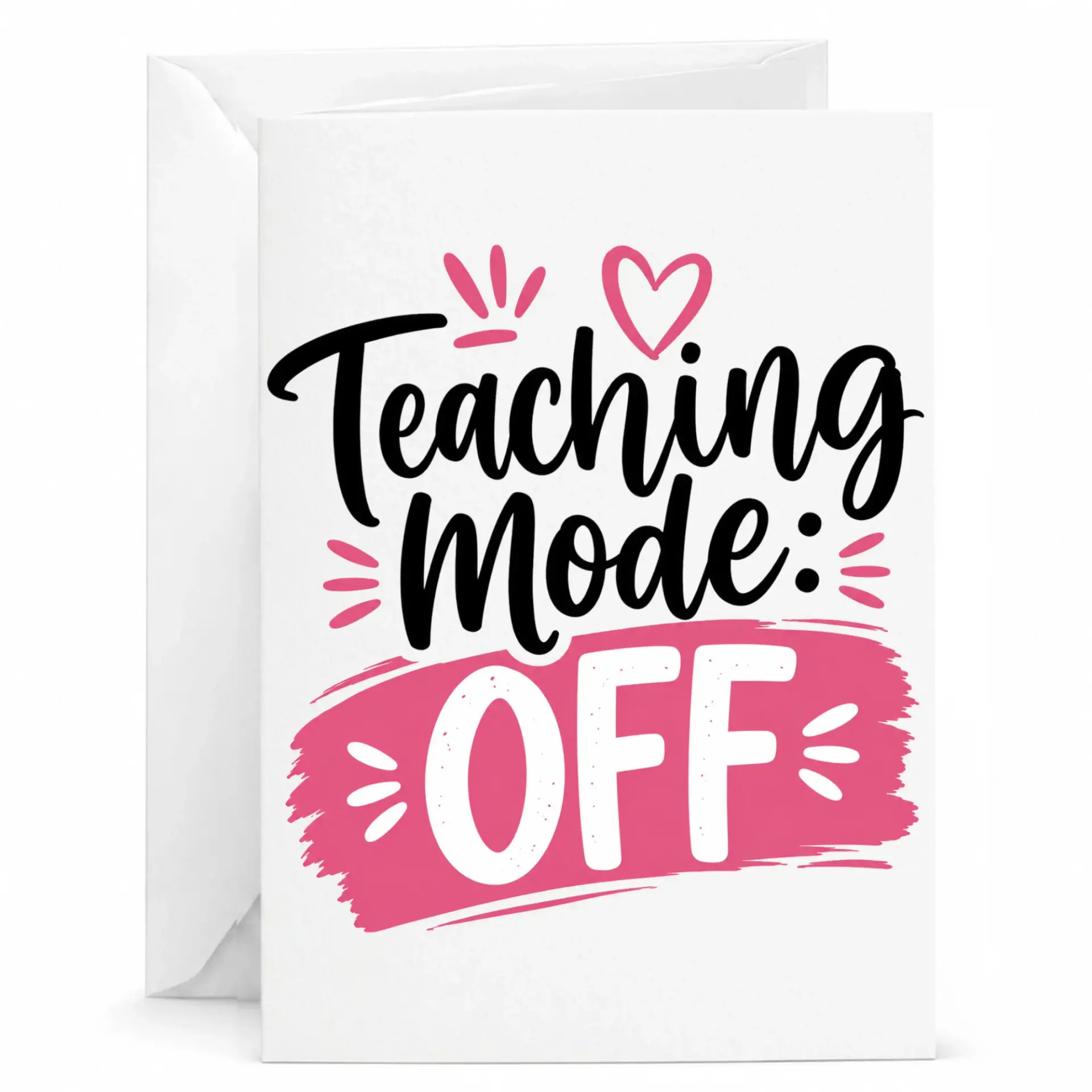Funny Greeting Card Teaching Off Teacher Retirement Appreciation Gift for Professional Educators Summer Break