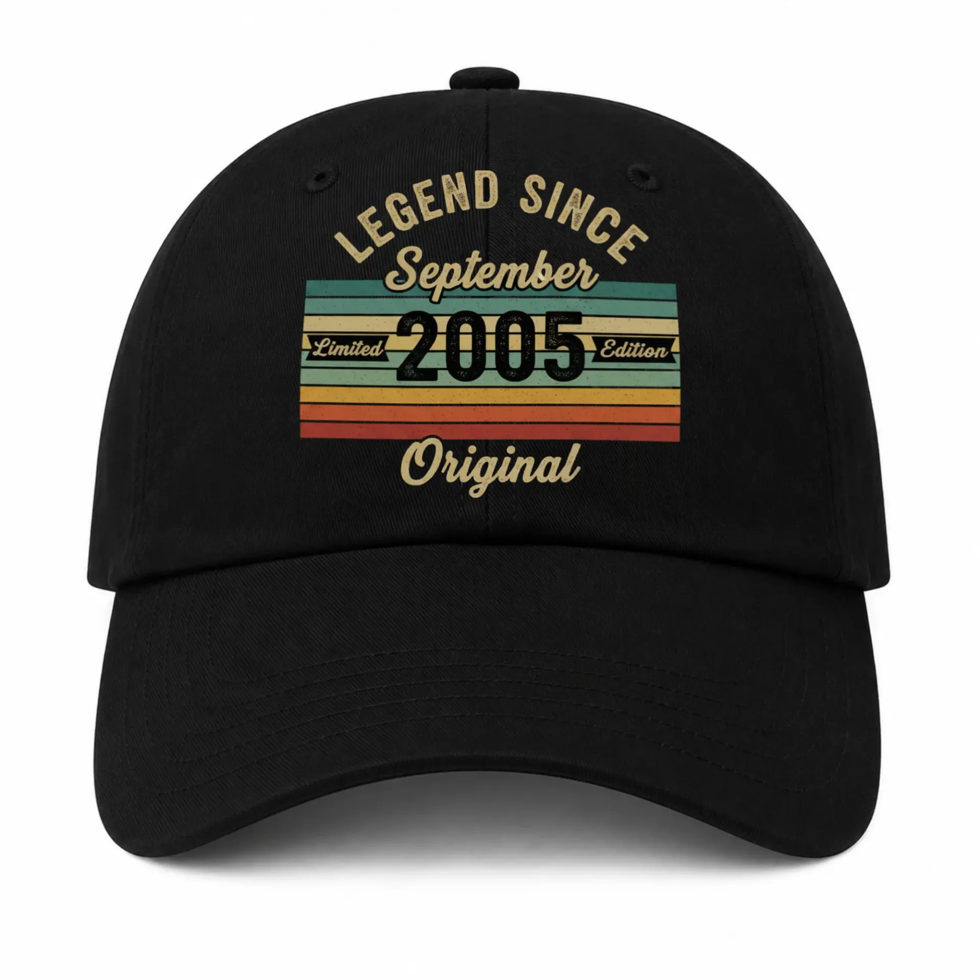 Baseball Cap Legend Since September 2005 Retro Vintage Style Hat