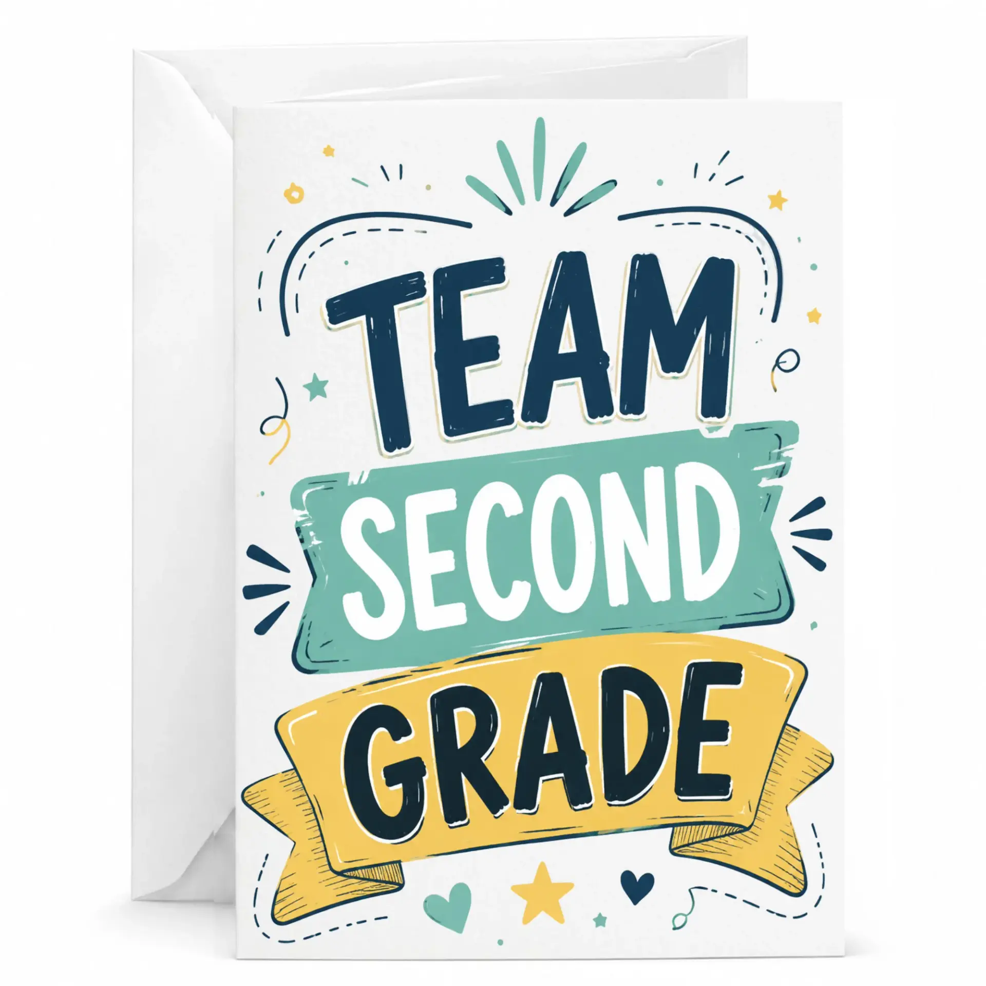 Greeting Card Team Second Appreciation Note for Educators and Staff Professional Recognition Stationery Set