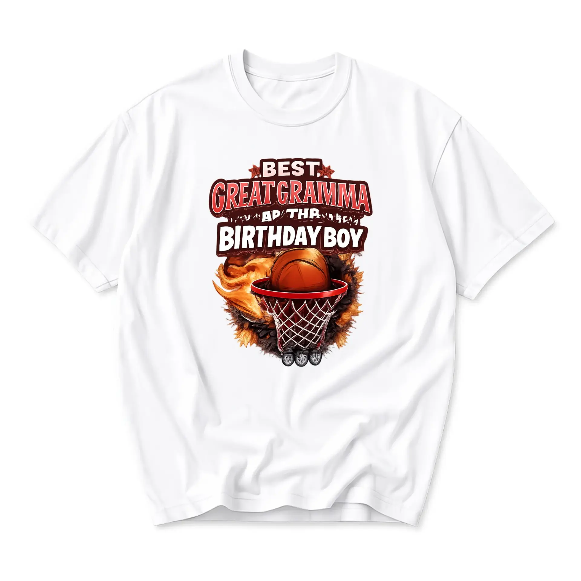 T-shirt Best Great Gramma of the Birthday Boy Graphic Tee Casual Unisex