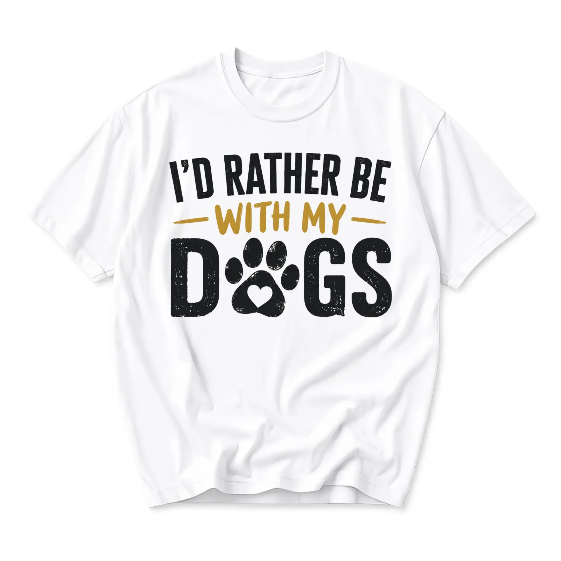 Funny Shirt I Would Rather Be with My Graphic Tee Unisex Crew Neck Casual