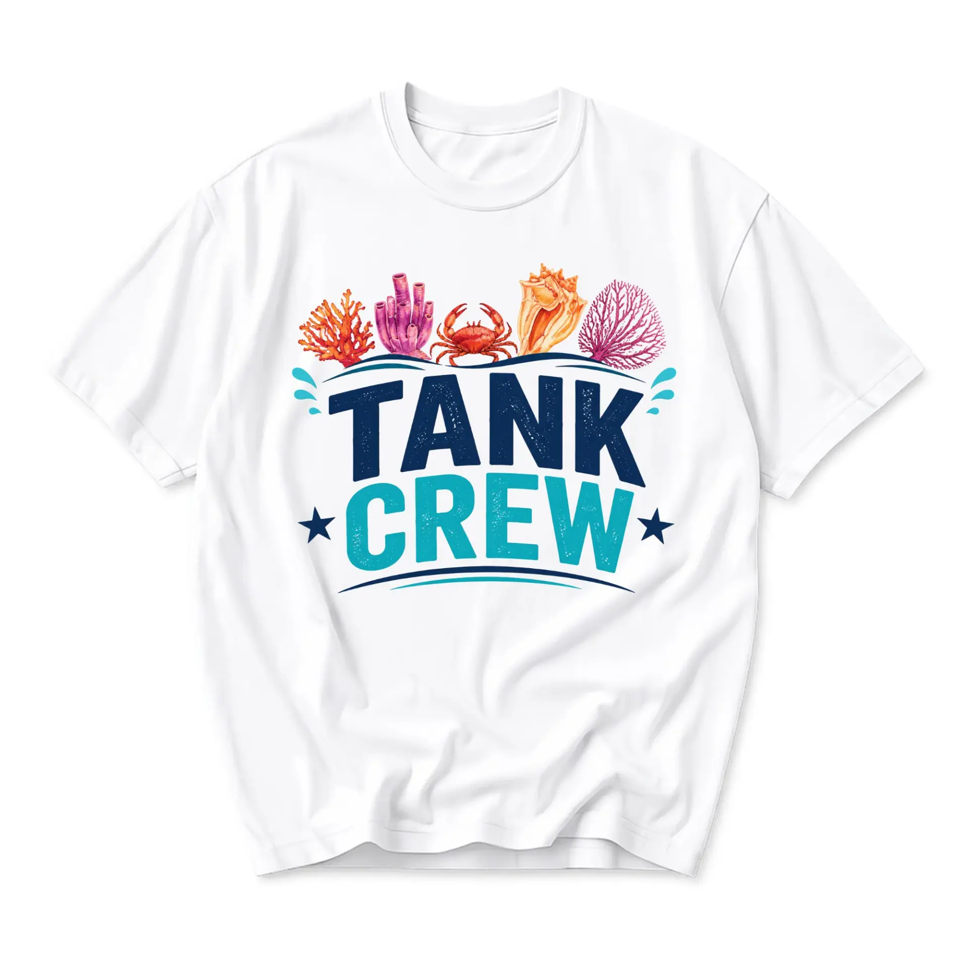 Graphic Tee Tank Crew Beach Sea Life Unisex Cotton T-Shirt Themed Apparel