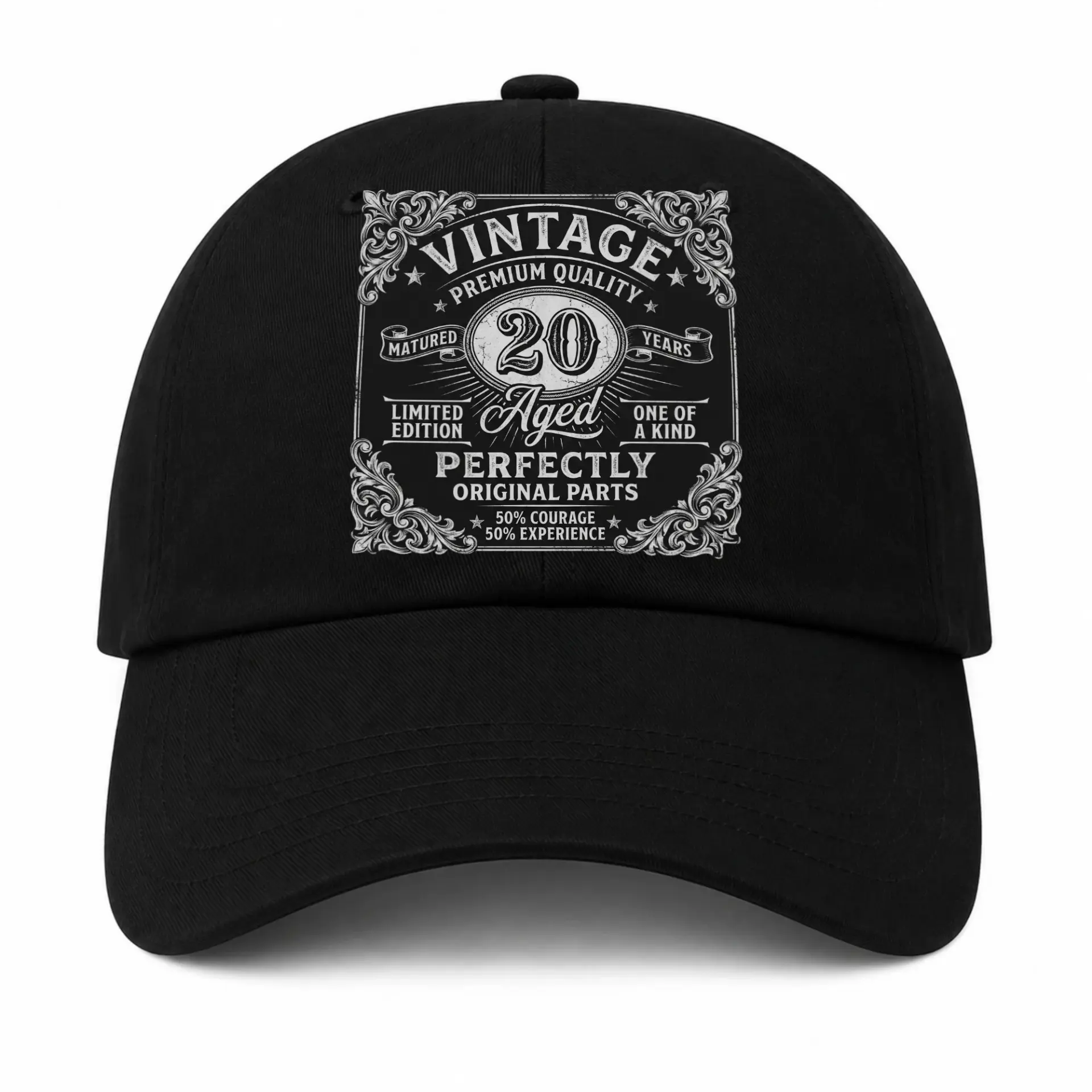 Baseball Cap Aged to Perfection 20 Years Graphic Print Dad Hat