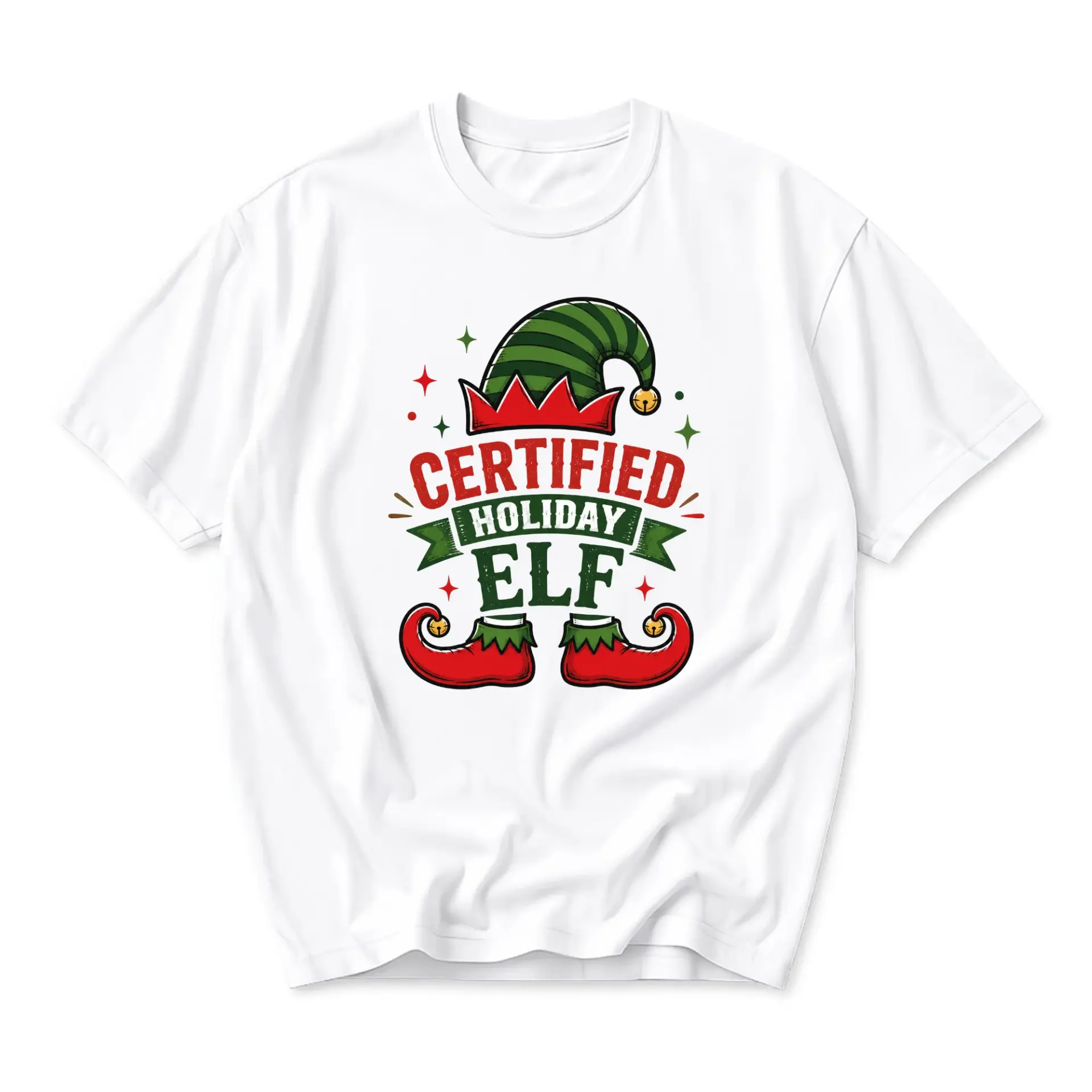 Funny Shirt Certified Holiday Graphic Tee Casual Unisex Crew Neck Top for